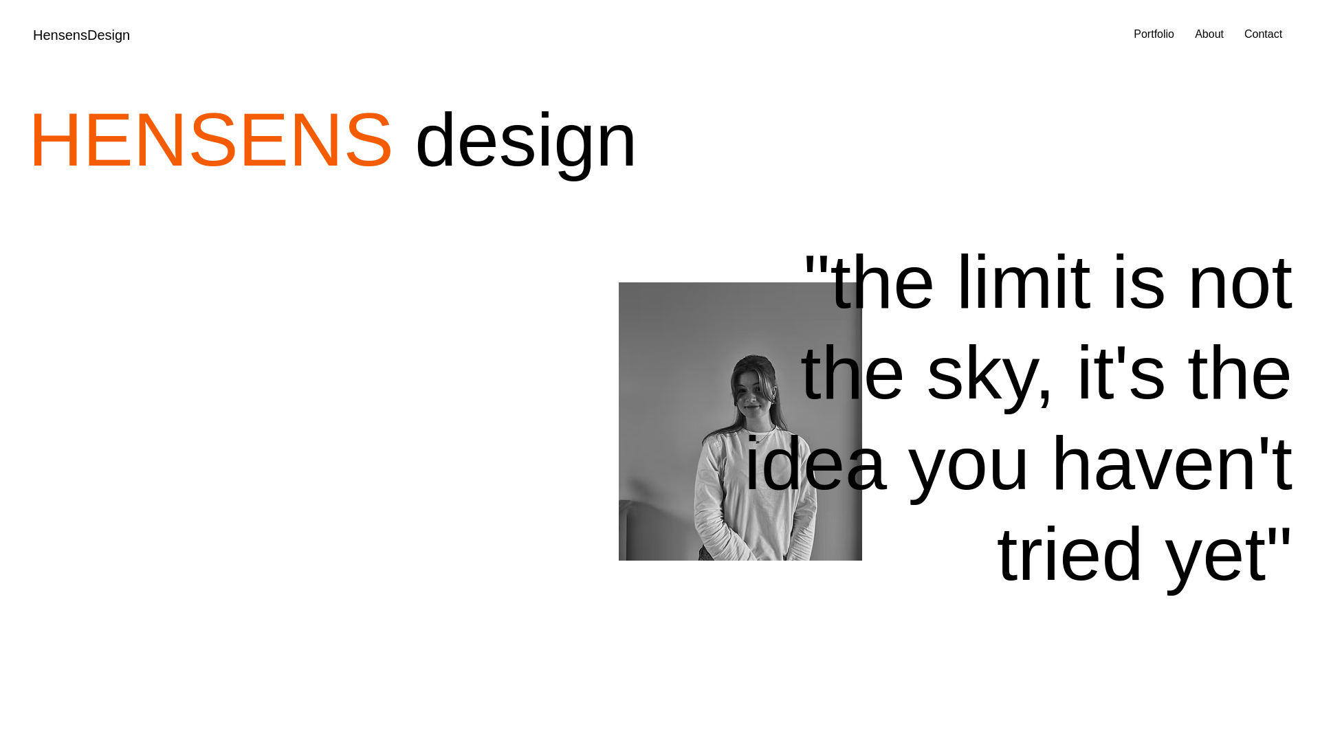 website screenshot of https://hensensdesign.nl/