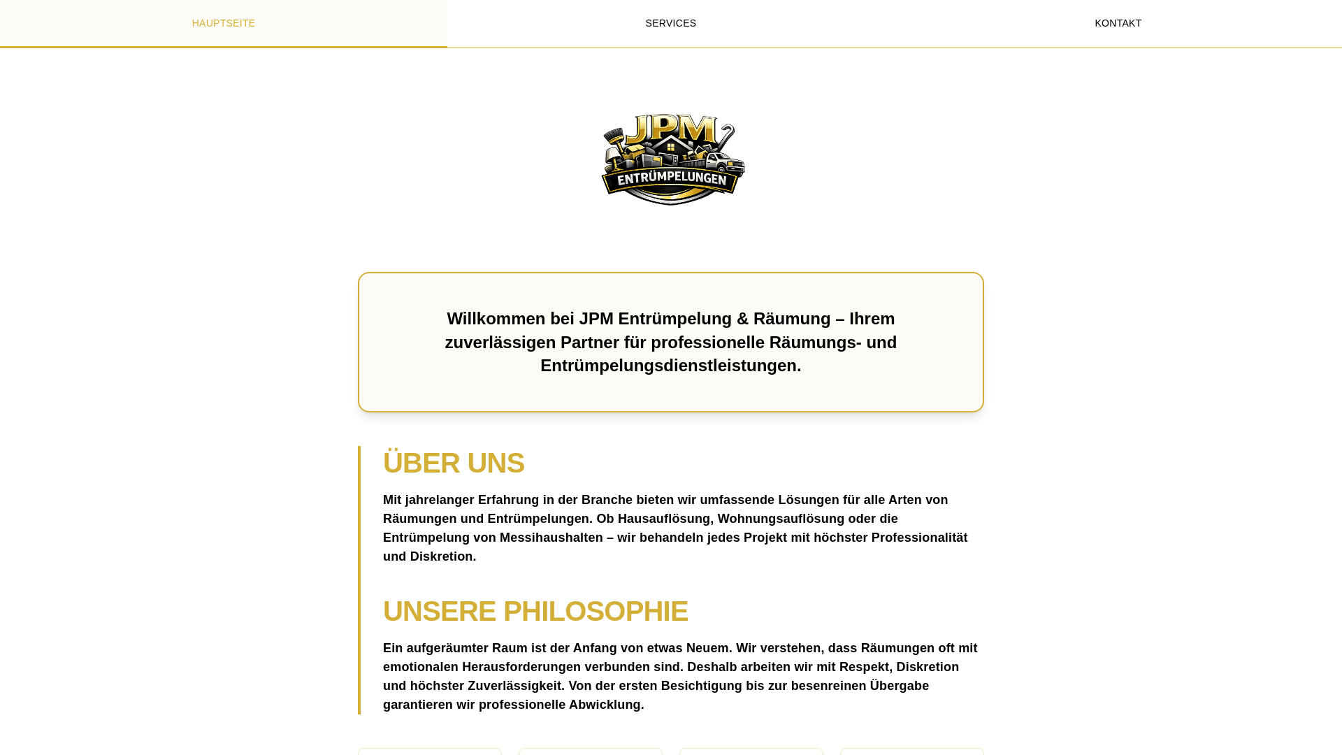 website screenshot of https://xn--jpm-entrmpelung-6vb.de