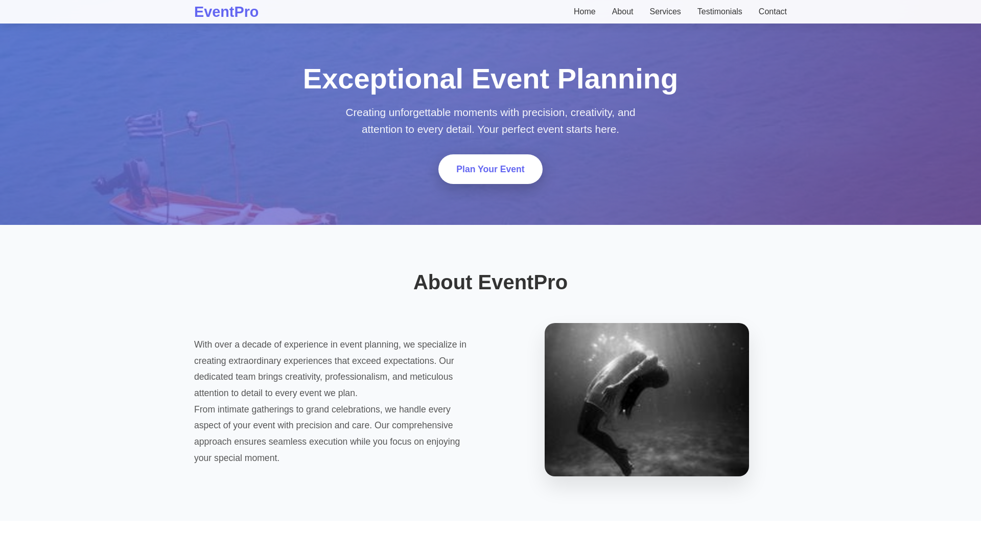 website screenshot of https://plannersportfolio.click/