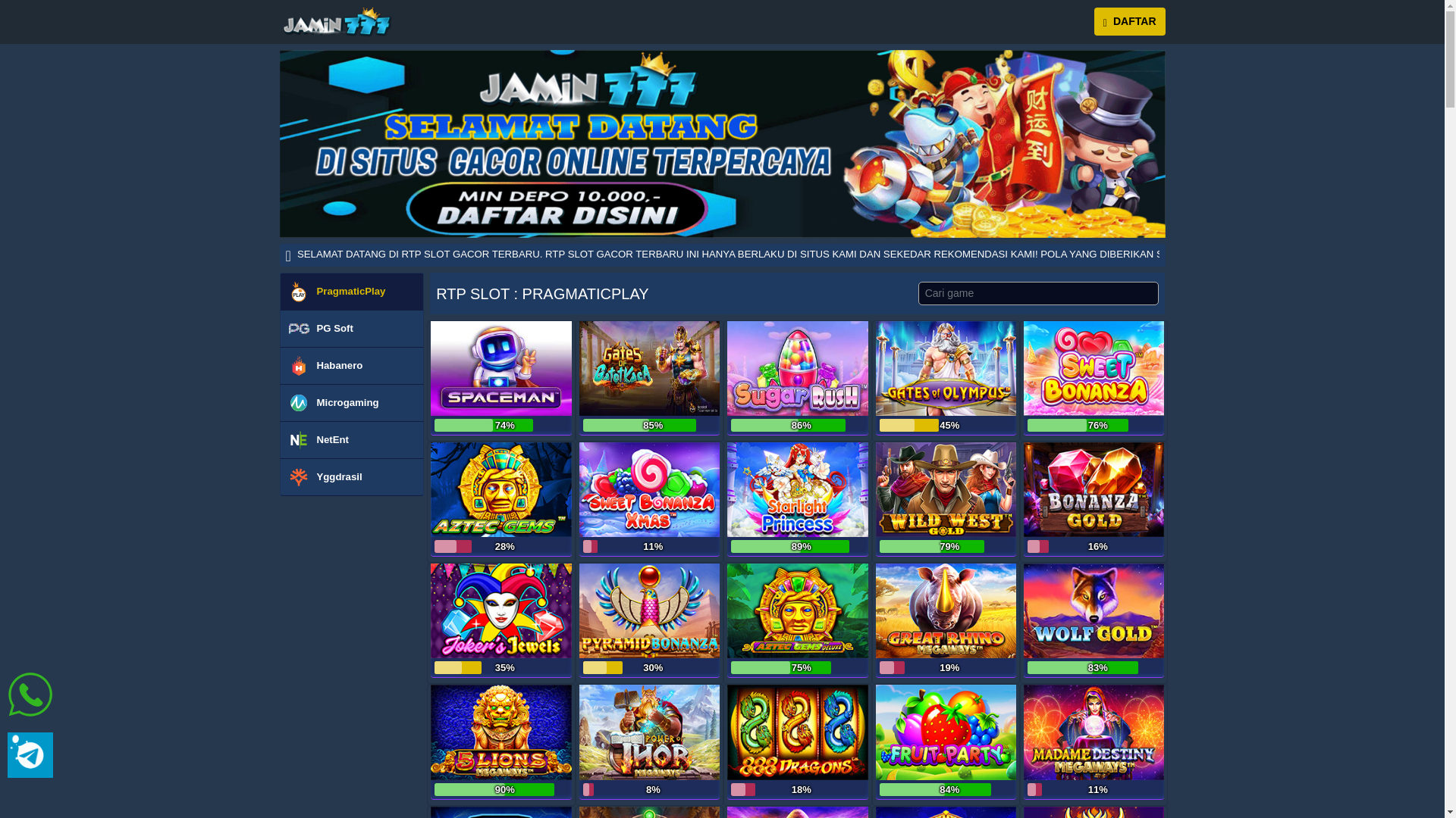 website screenshot of https://rtpjamin777go.click/