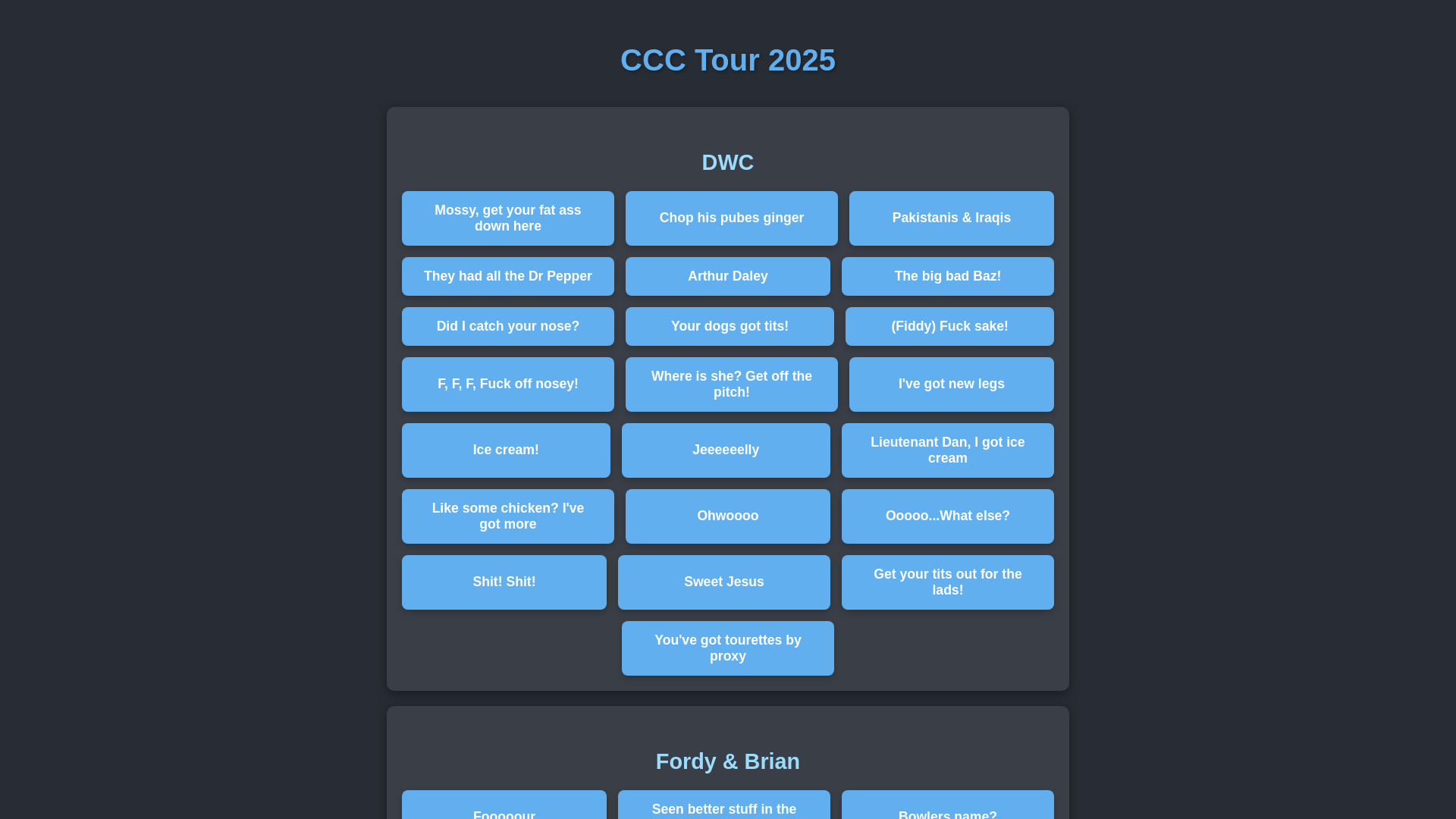 website screenshot of https://ccc-soundboard.pages.dev/