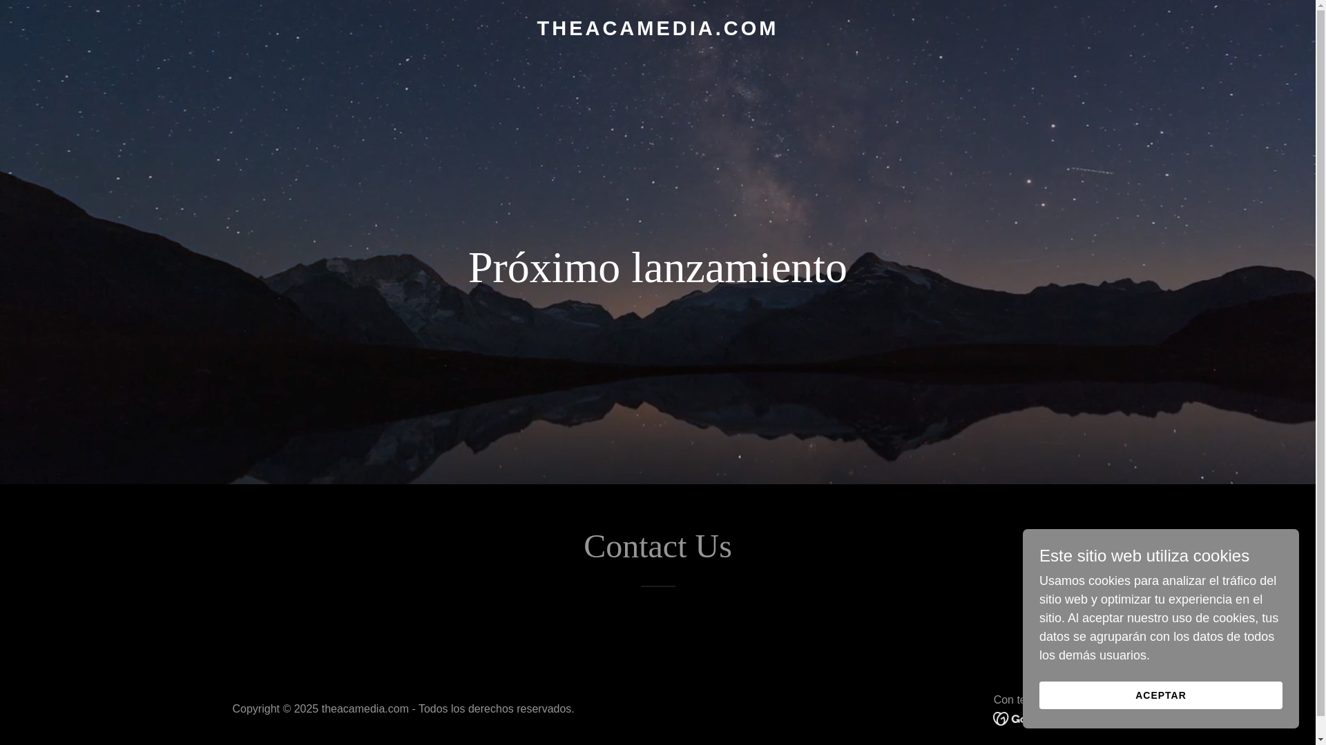 website screenshot of https://theacamedia.com/