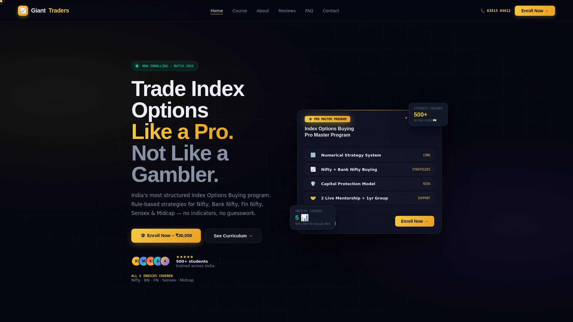 website screenshot of https://giant-traders-academy.pages.dev/