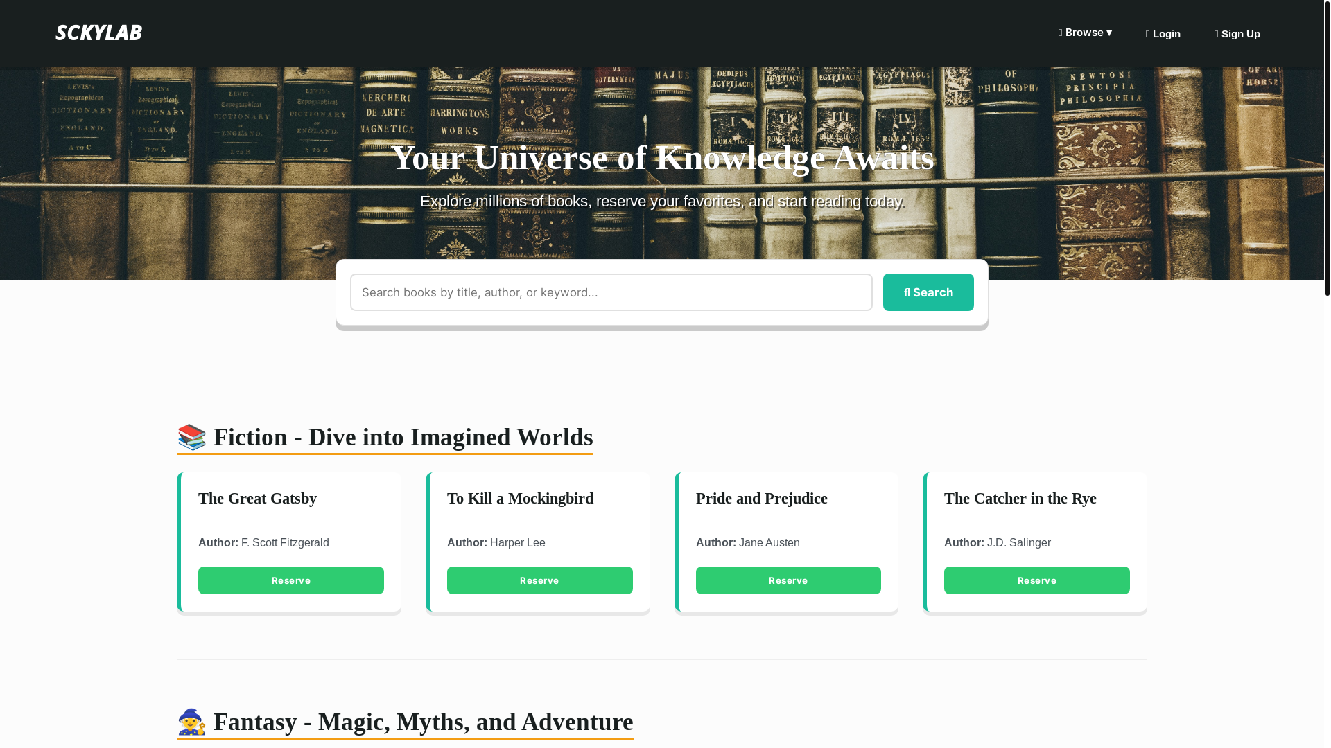 website screenshot of https://sckylab25.pages.dev/