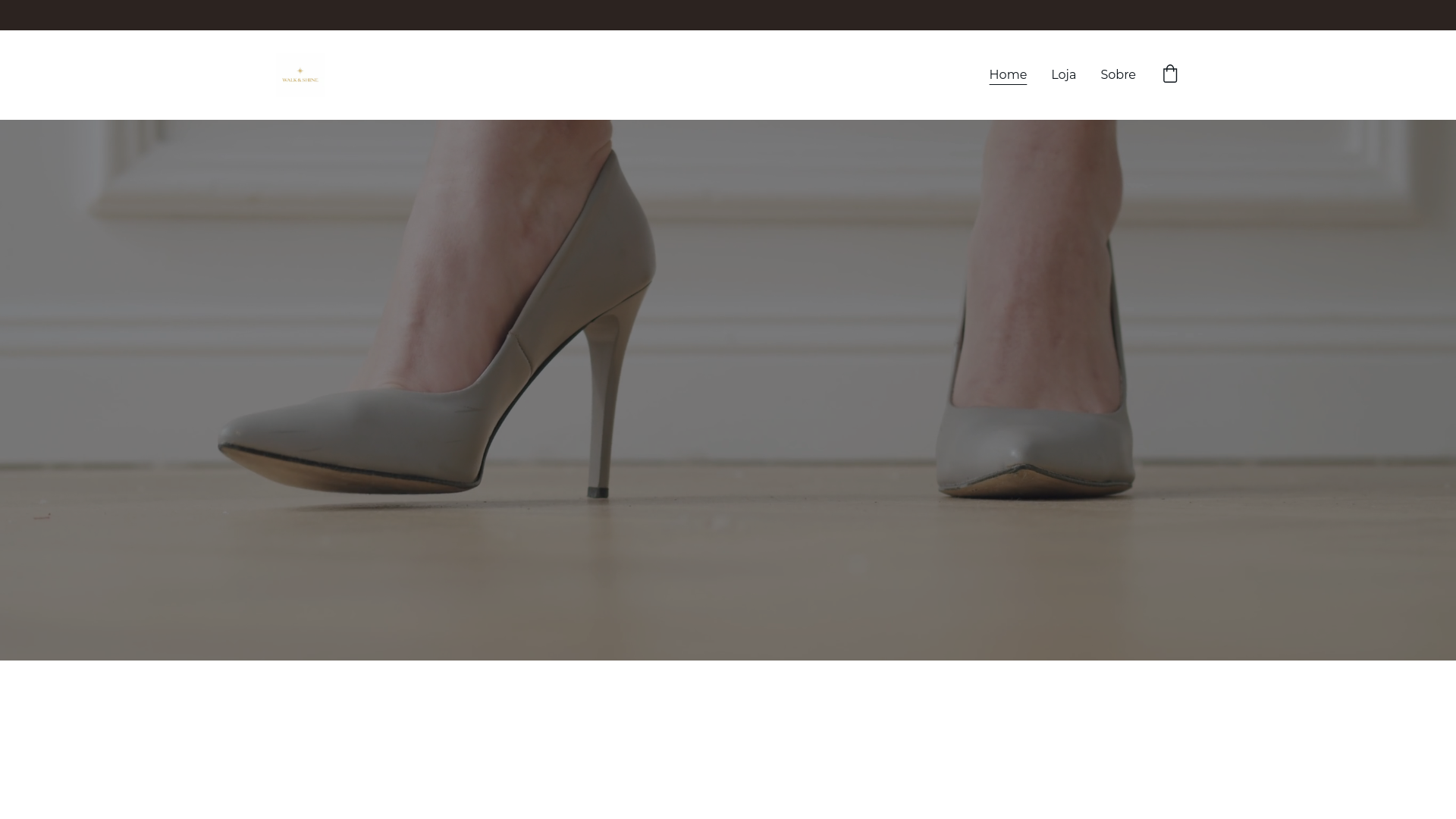 website screenshot of https://walkshine.com.br/