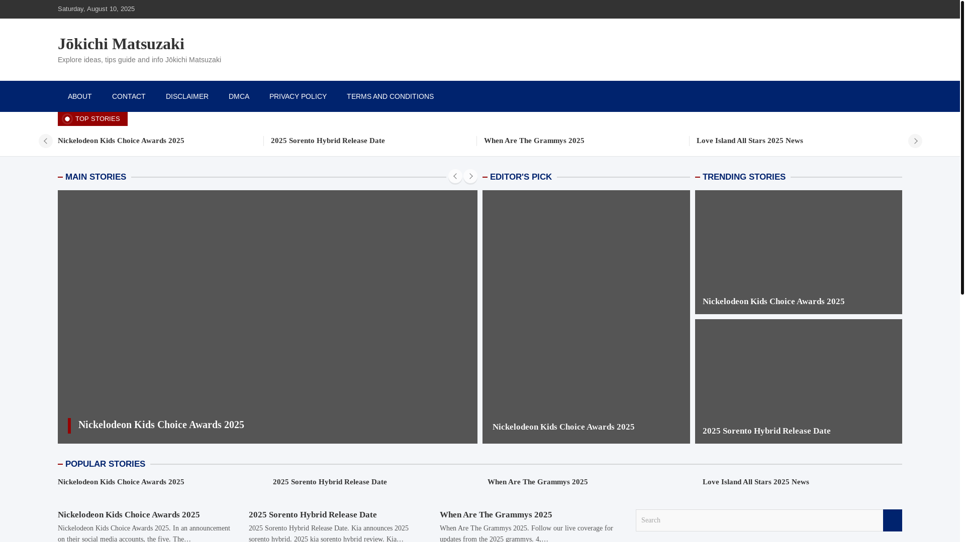 website screenshot of https://jokichimatsuzaki.pages.dev/
