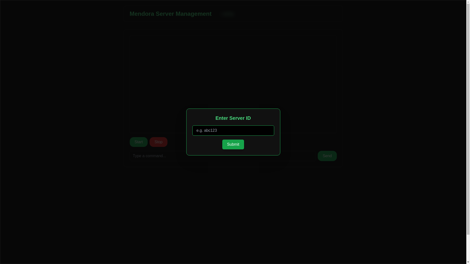website screenshot of https://server-management-mendora.pages.dev/