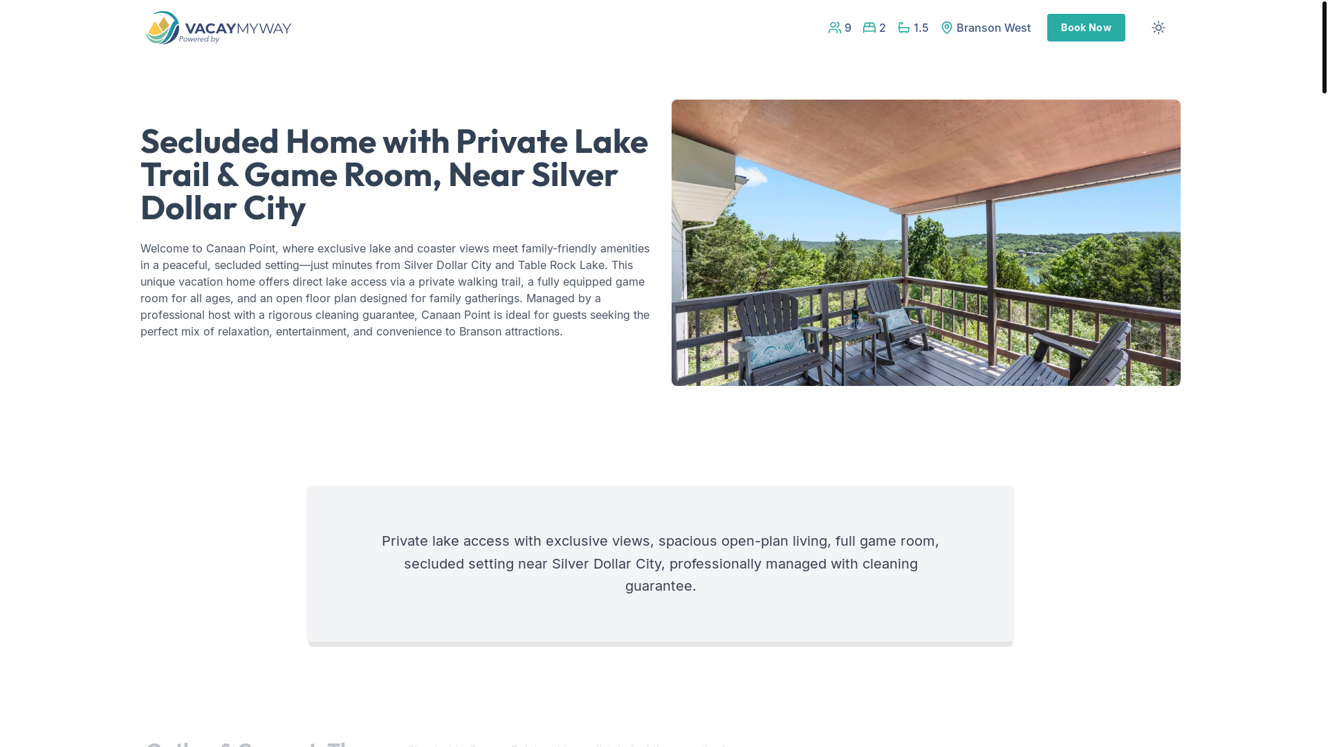 website screenshot of https://lakecoaster.properties/