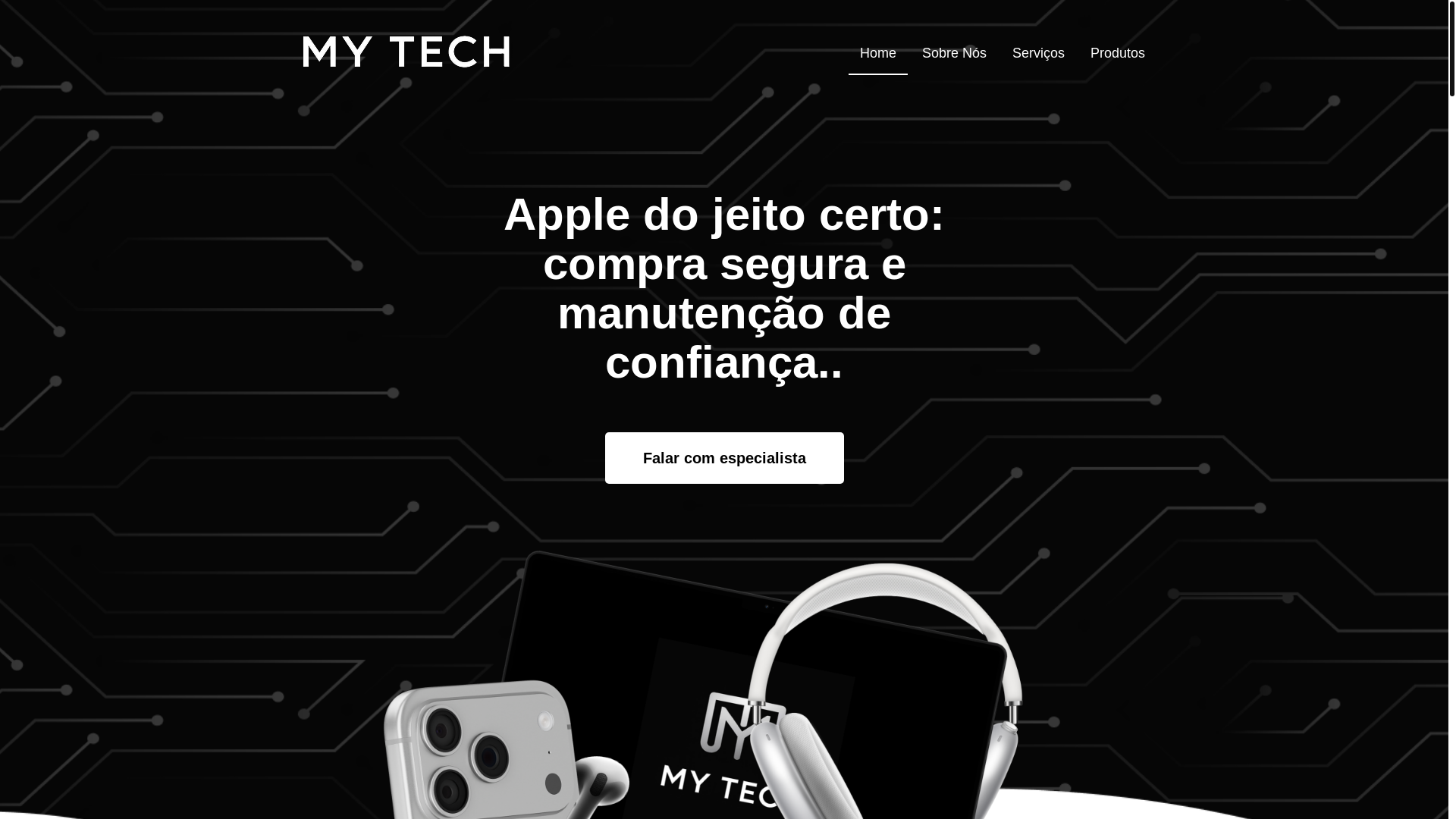website screenshot of https://mytechbr.com.br/