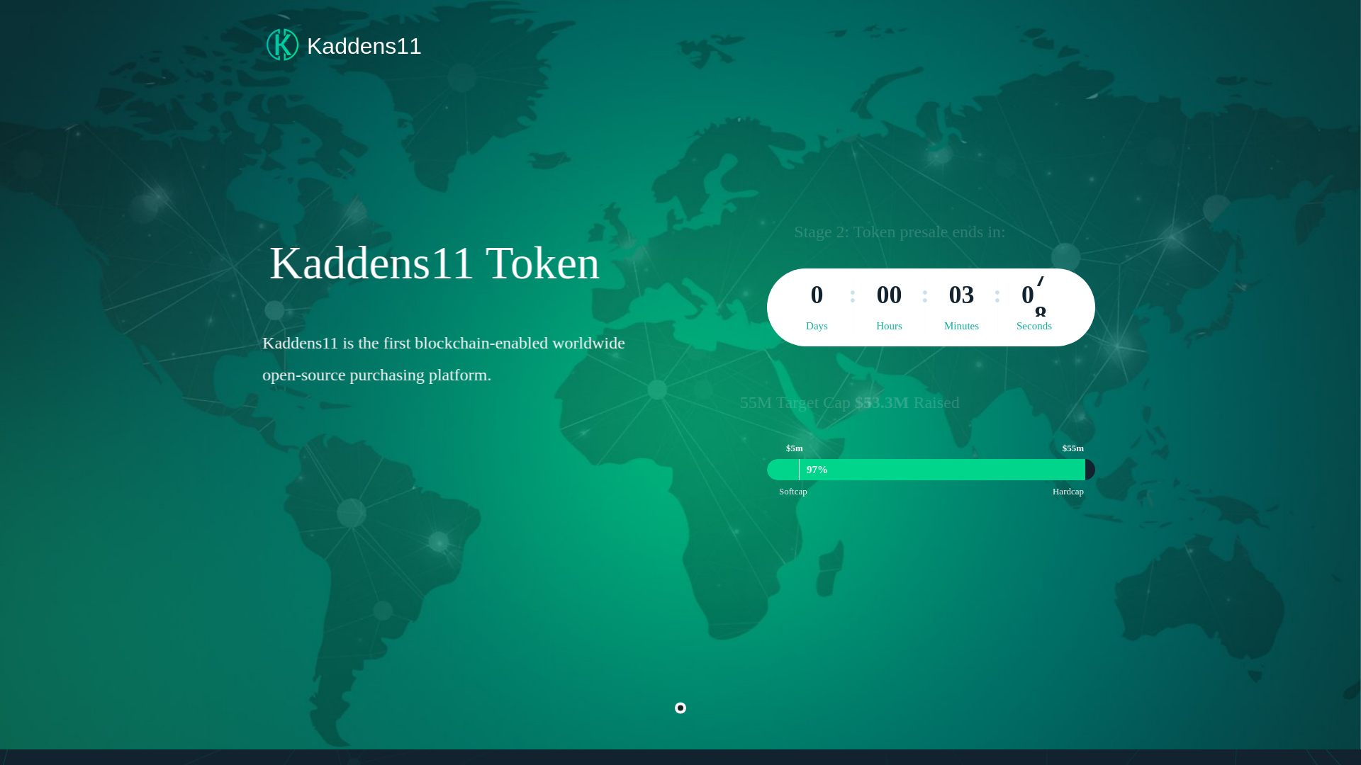 website screenshot of https://kaddens11.icu/