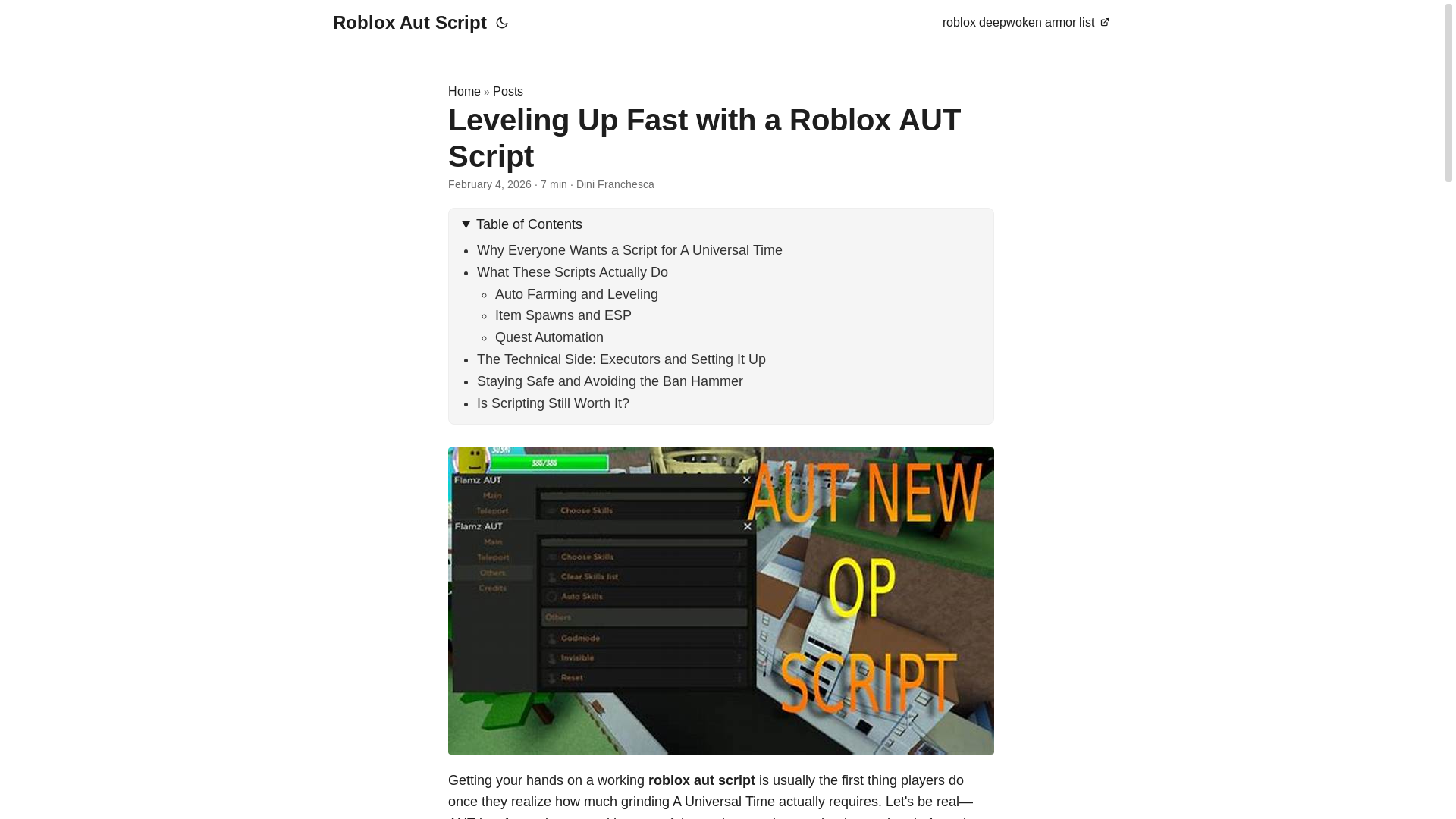 website screenshot of https://roblox-aut-script.pages.dev/
