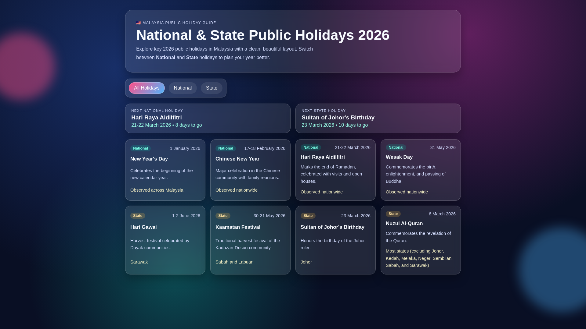 website screenshot of https://public-holiday.pages.dev/