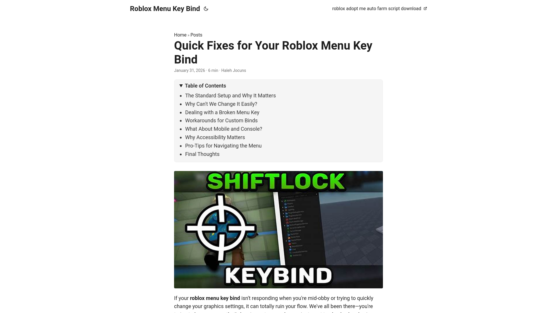 website screenshot of https://roblox-menu-key-bind.pages.dev/