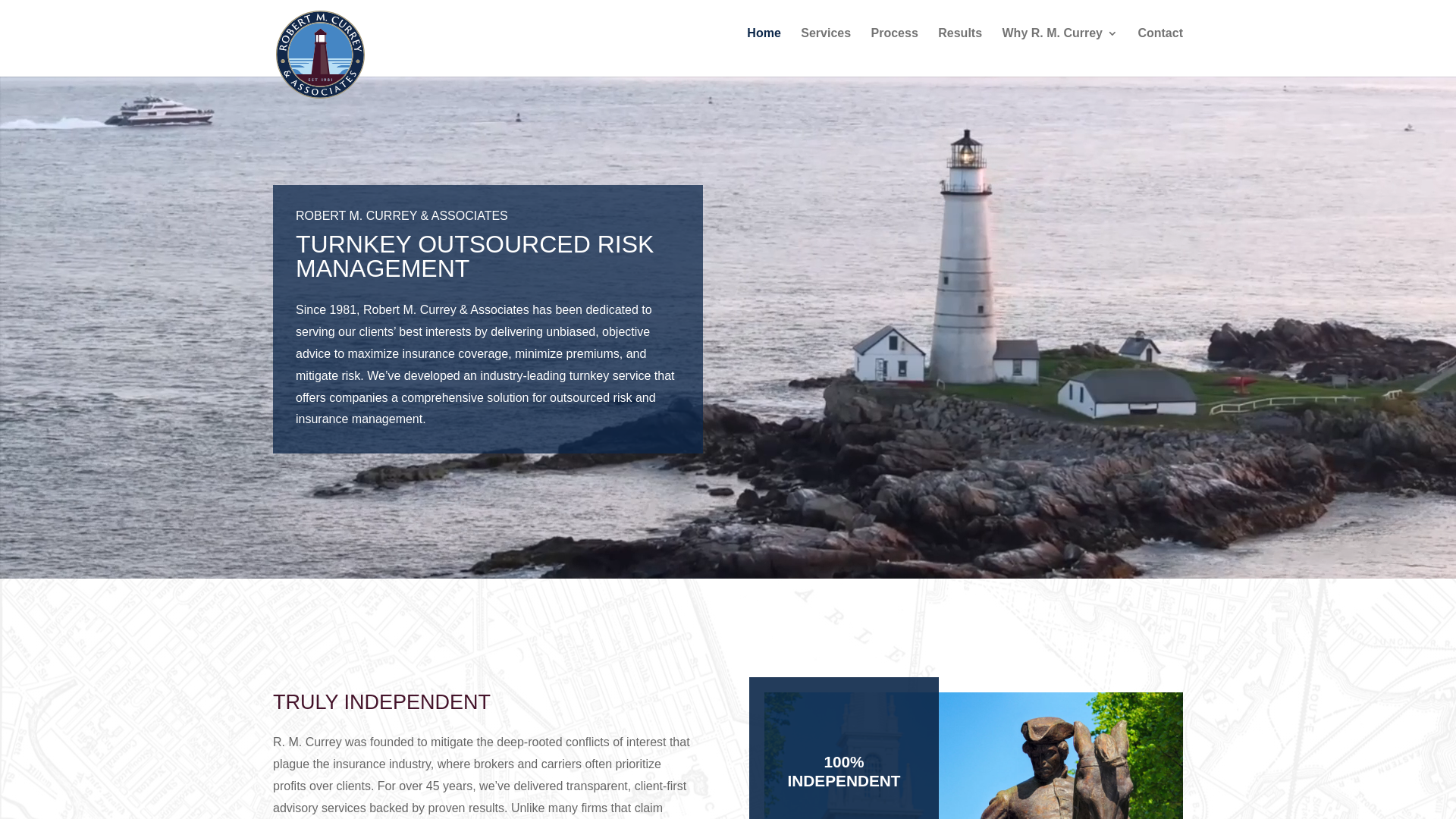 website screenshot of http://www.robertmcurrey.com/