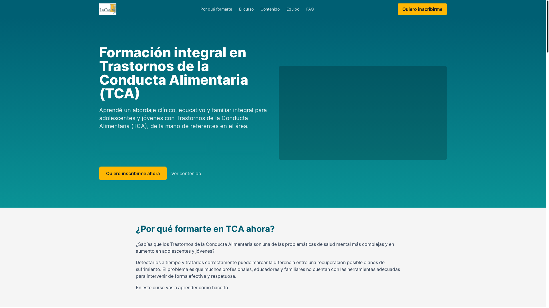 website screenshot of https://lacasita.pages.dev/