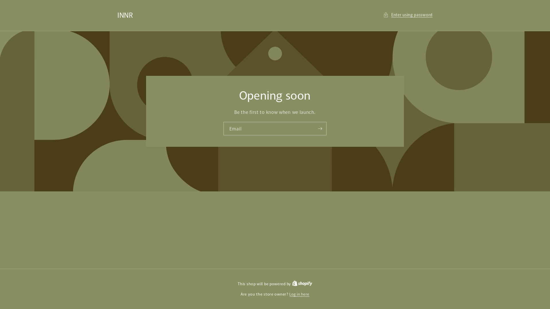 website screenshot of https://wearinnr.store/
