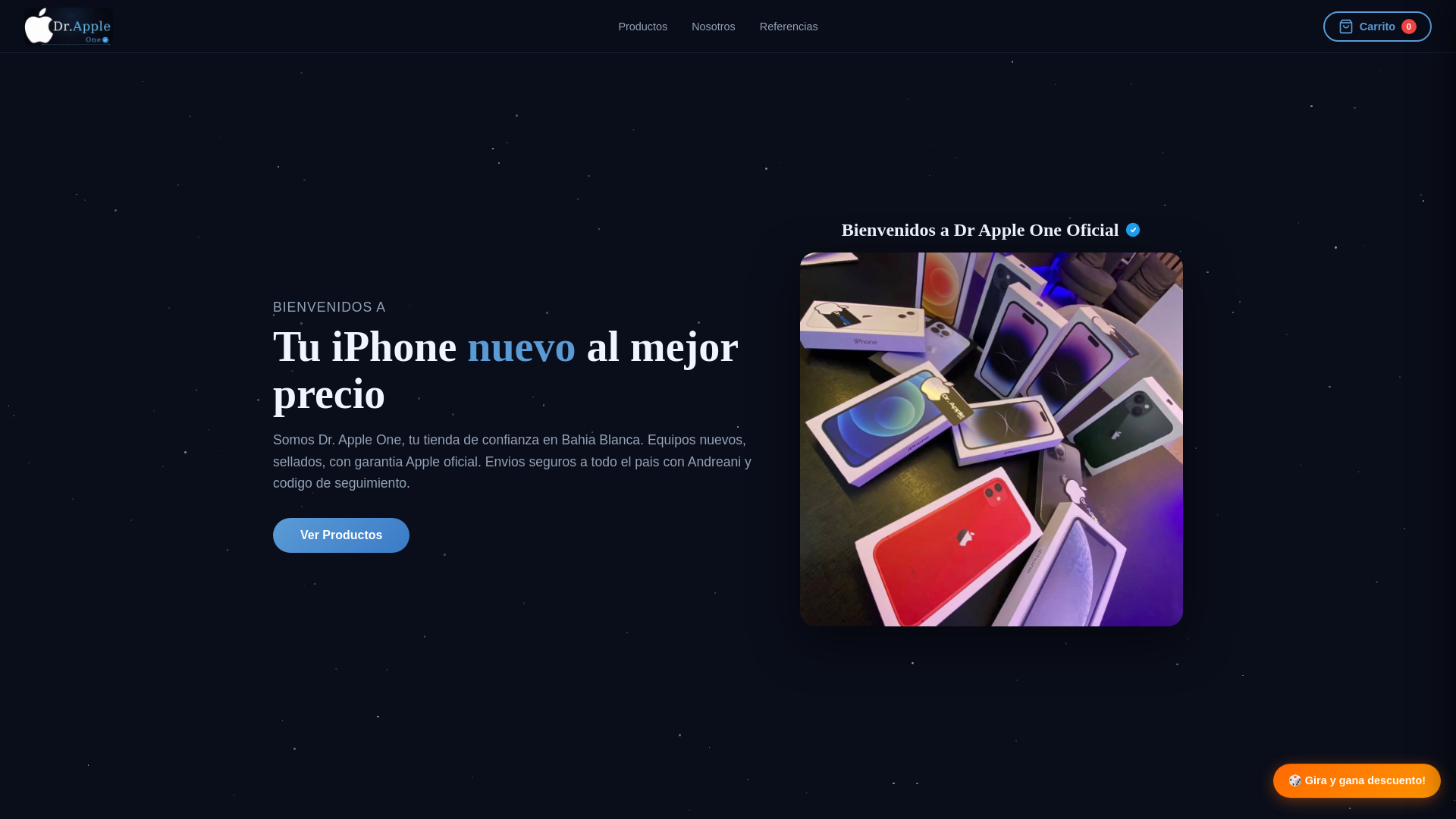 website screenshot of https://droficial.pages.dev/