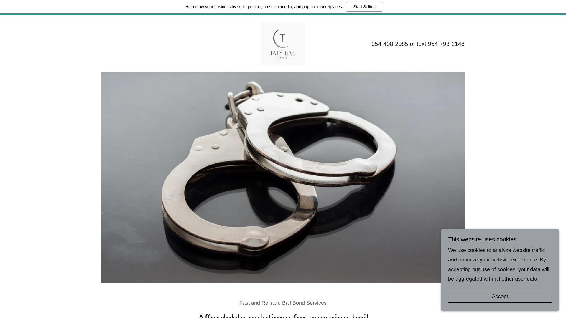 website screenshot of https://tatybail.com/