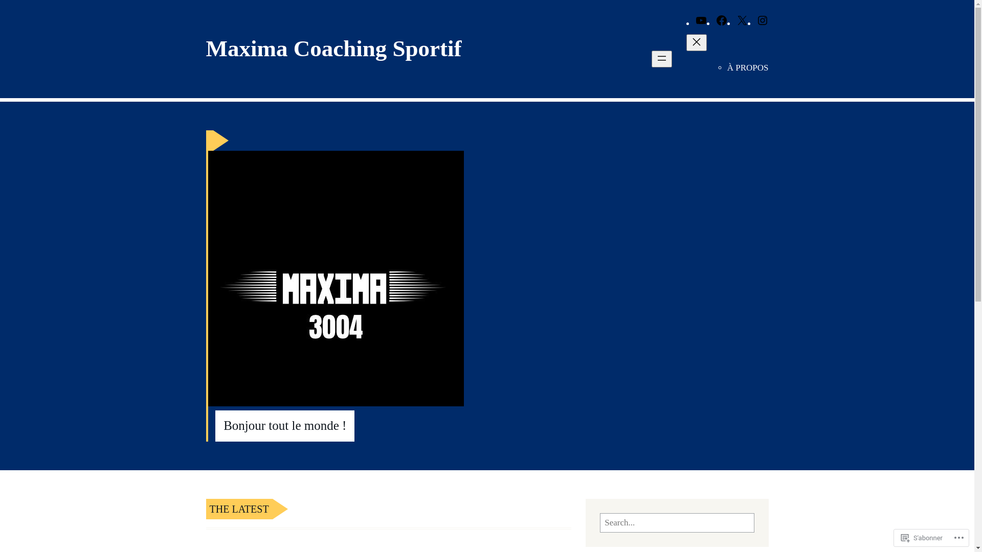 website screenshot of https://maximacoachingsportif.com/