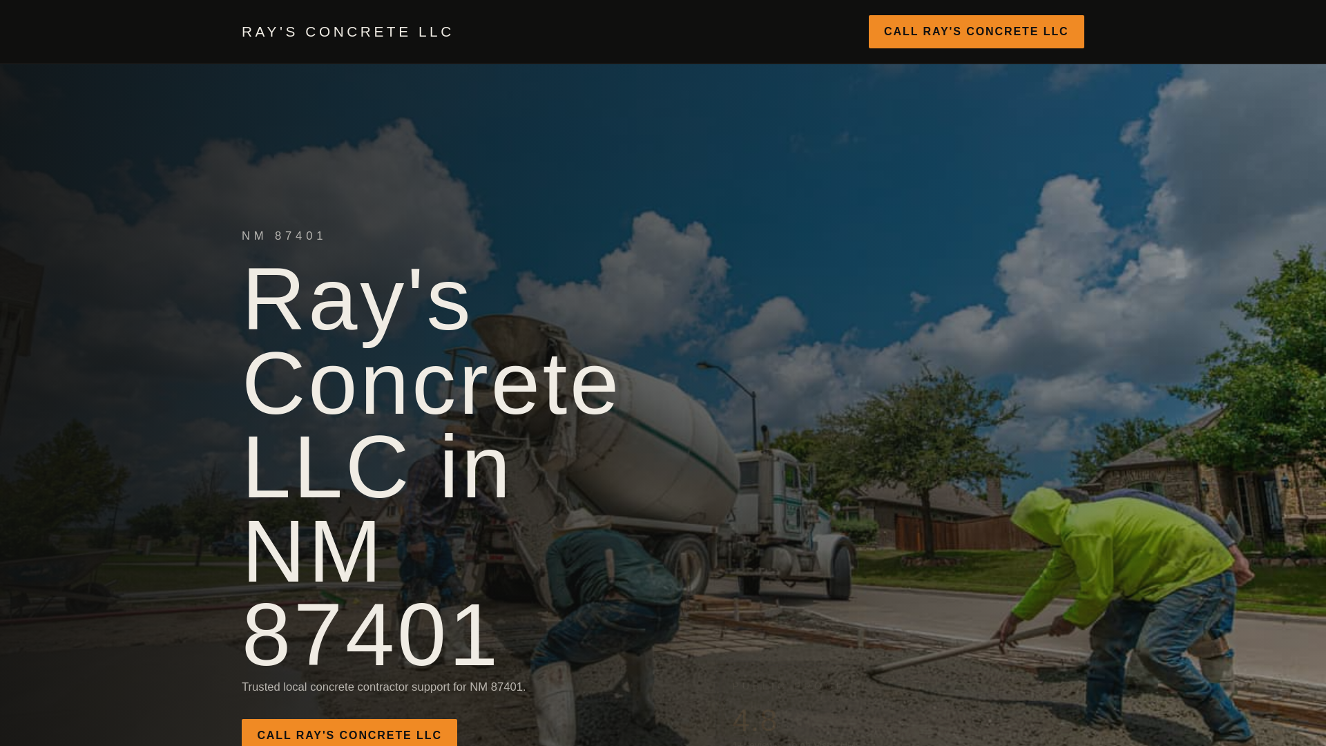 website screenshot of https://rays-concrete-llc-lead-demo.pages.dev/
