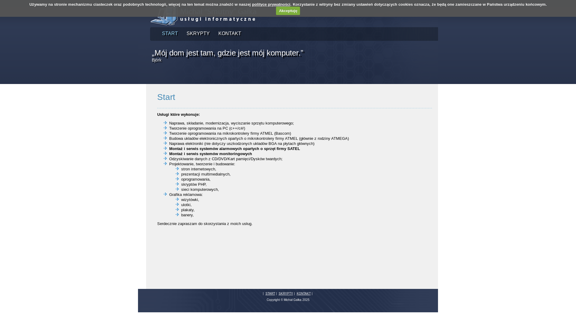 website screenshot of https://techmg.eu/