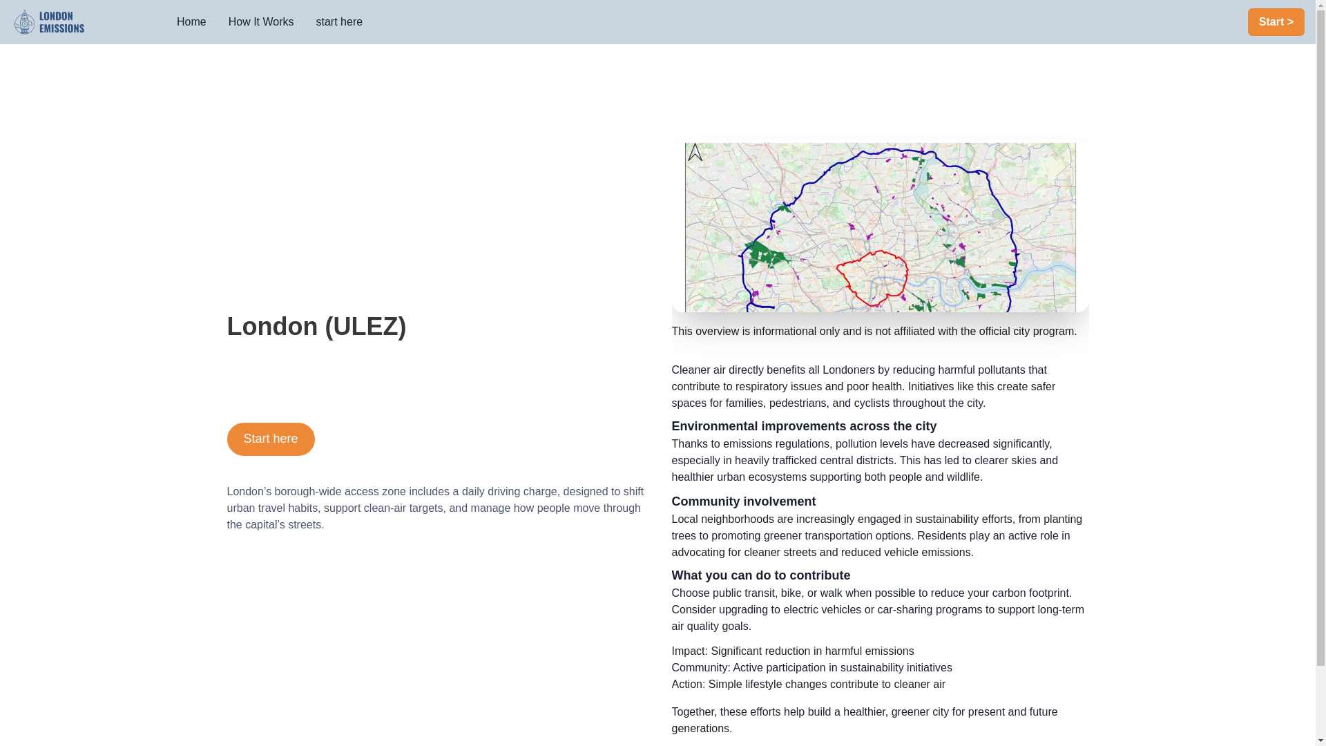 website screenshot of https://londoncleanerair.co.uk/