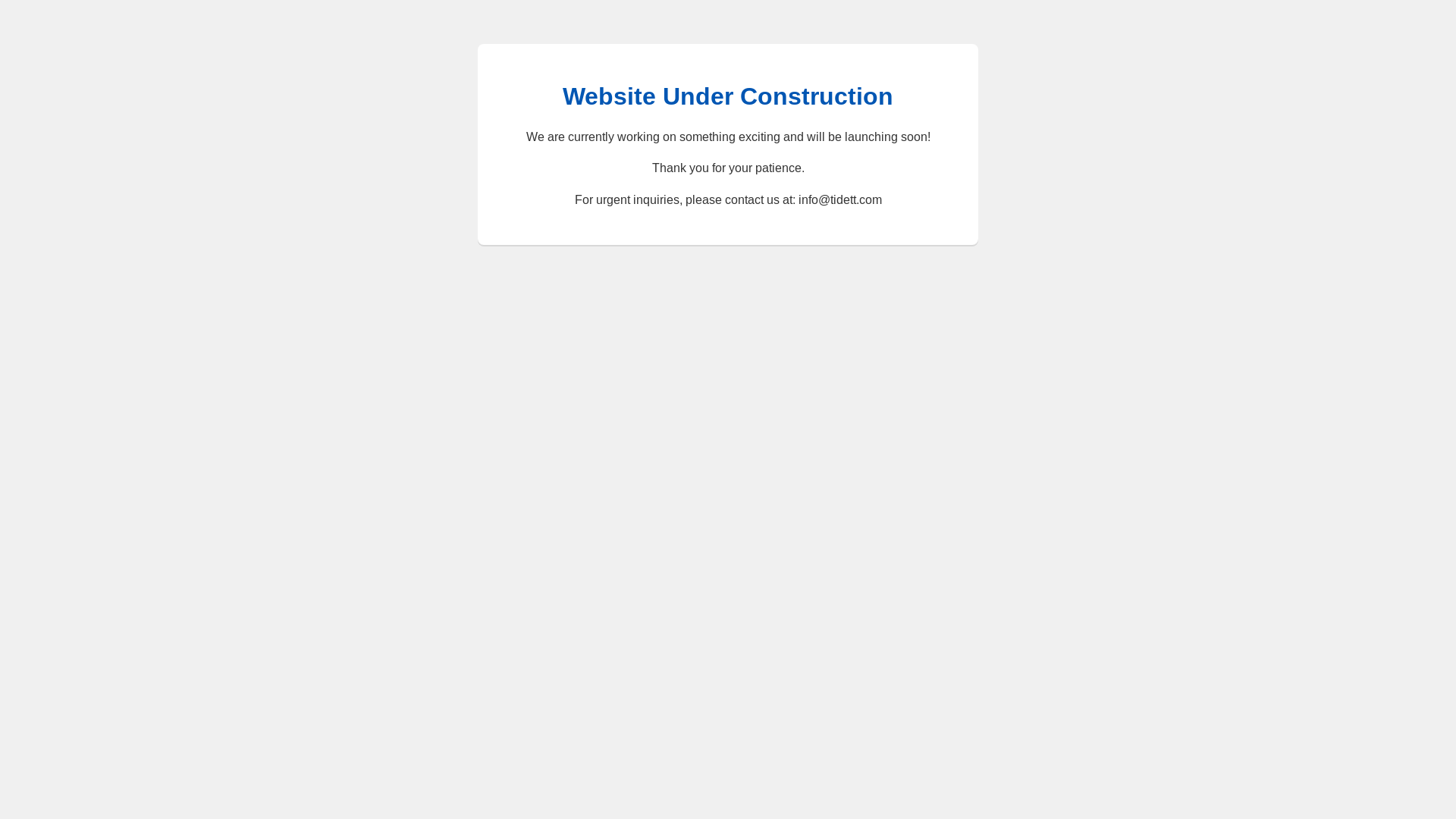 website screenshot of https://tidett-website.pages.dev/
