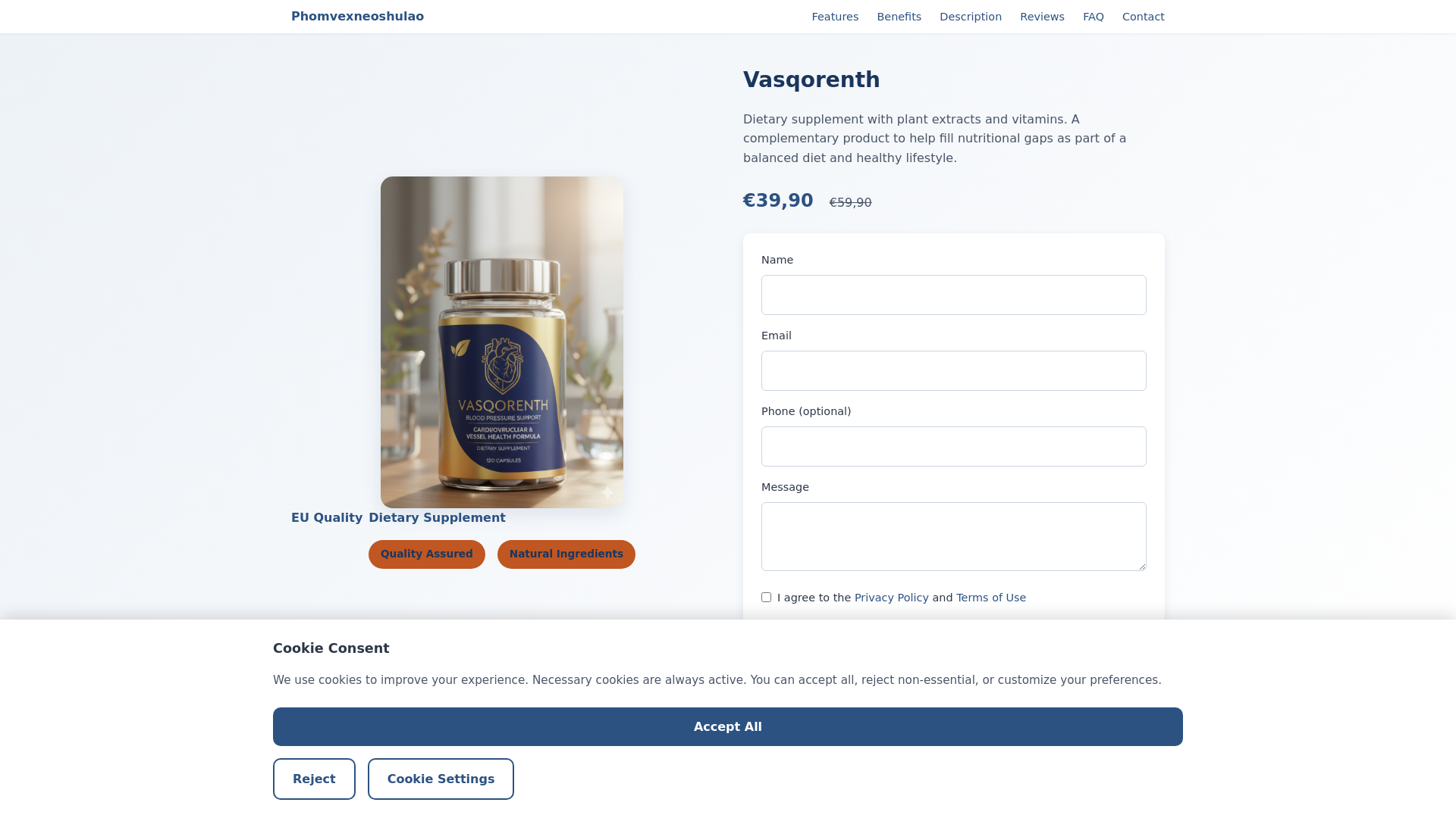 website screenshot of https://phomvexneoshulao.world/