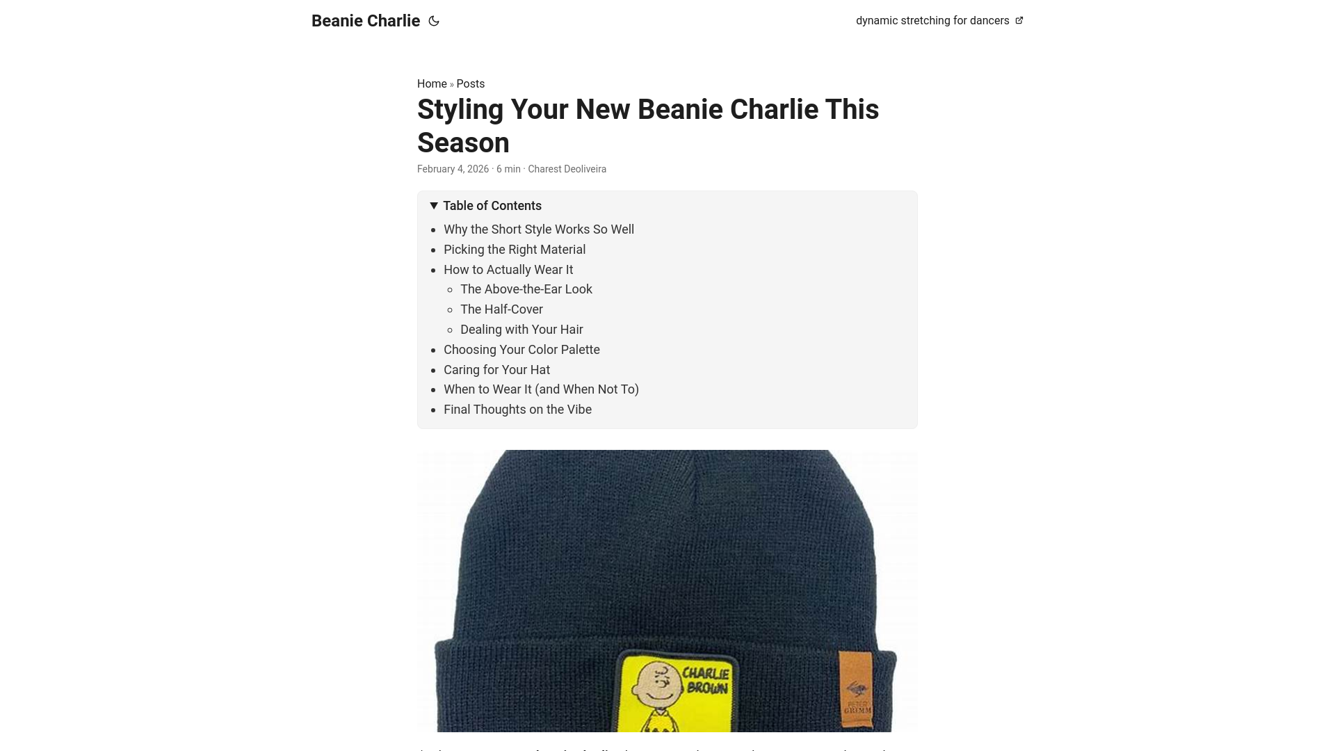 website screenshot of https://beanie-charlie.pages.dev/