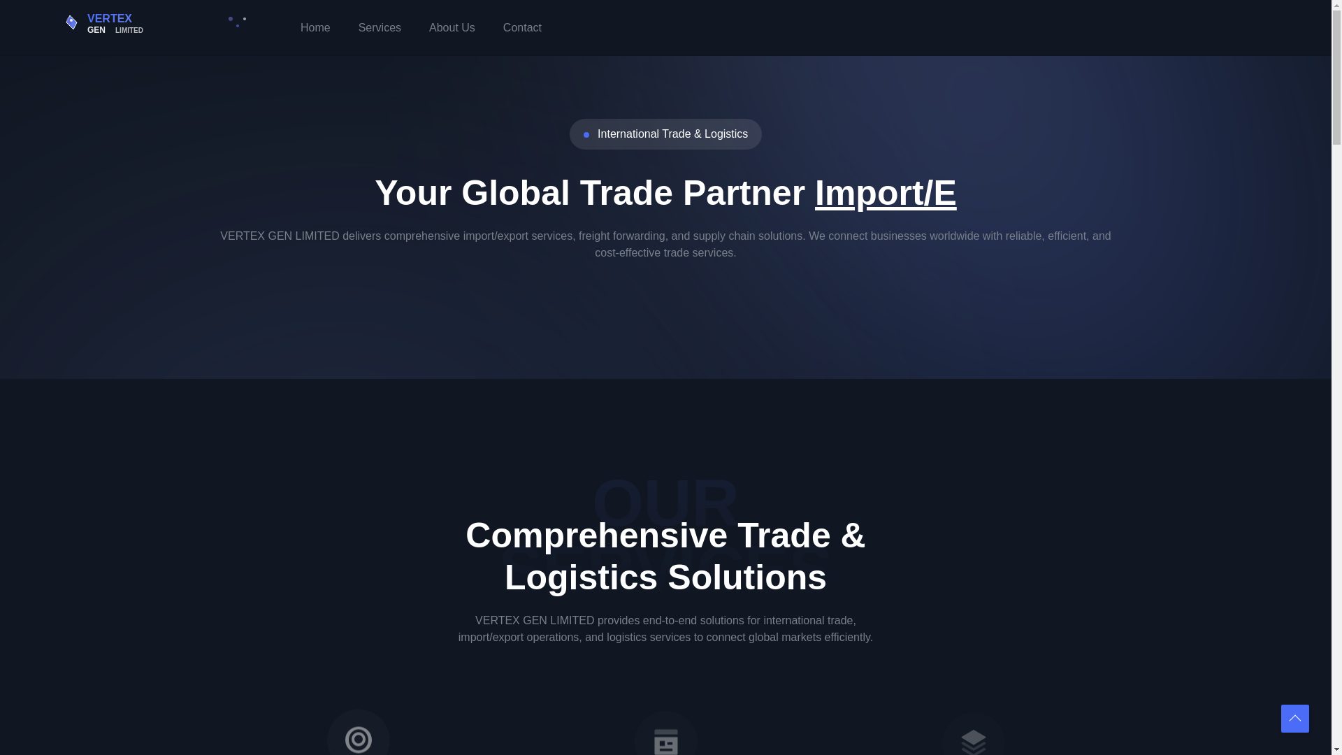 website screenshot of https://vertexgenlimited.org/