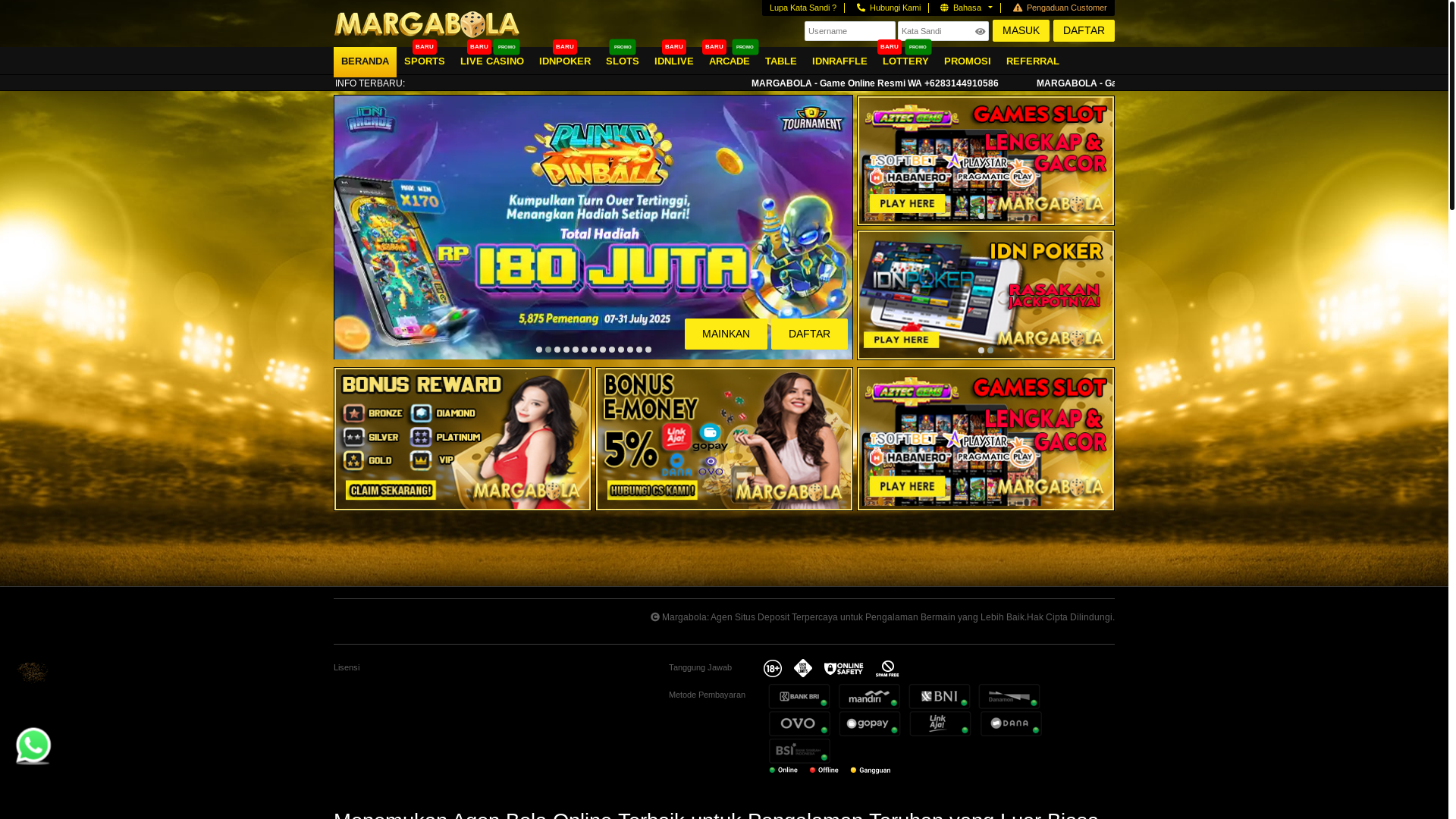website screenshot of https://margamerdeka.site/