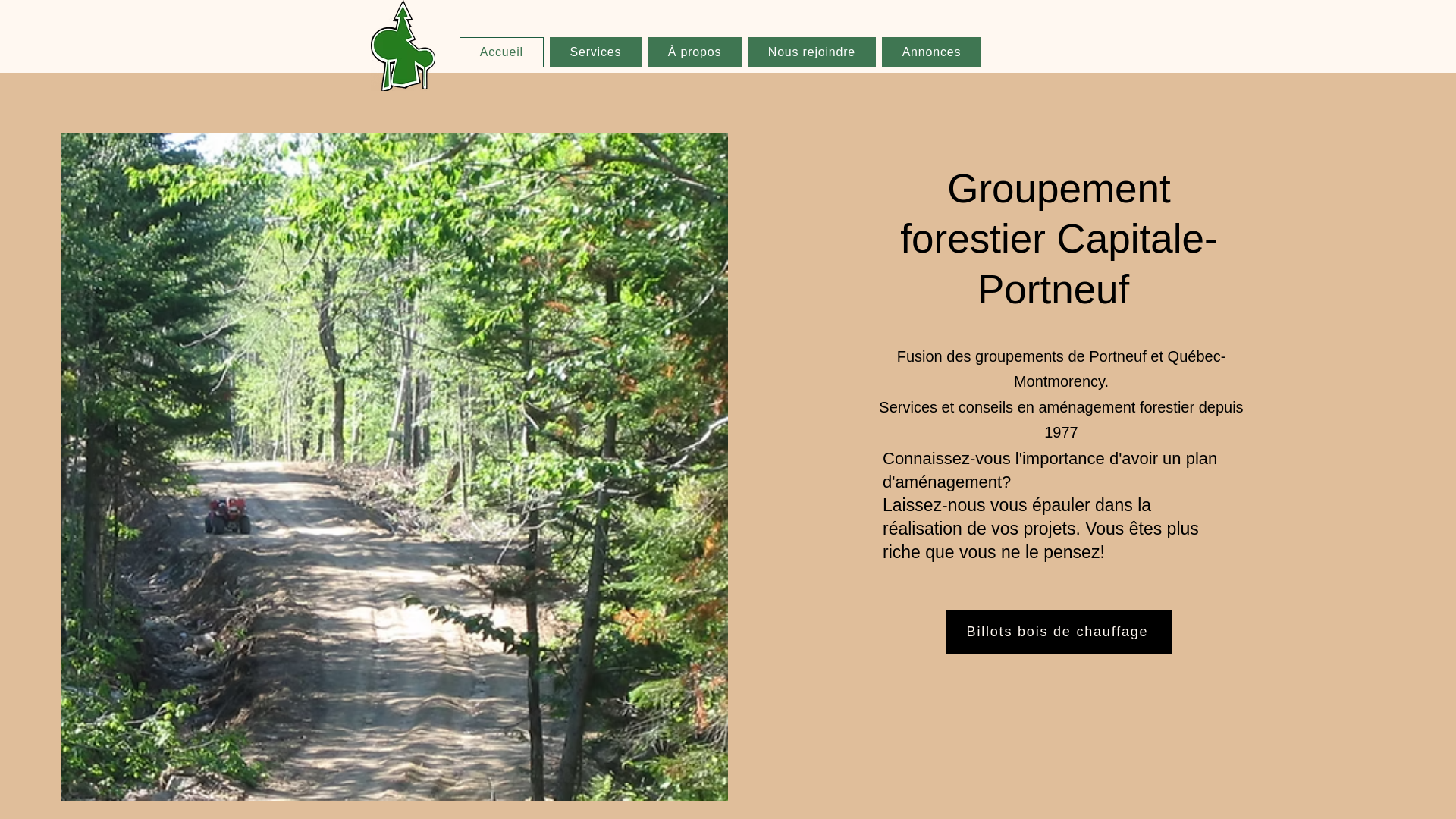 website screenshot of https://gf-capitale-portneuf.com/