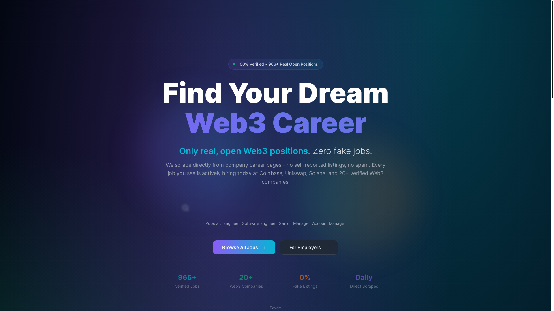 website screenshot of https://web3-jobs-frontend.pages.dev/