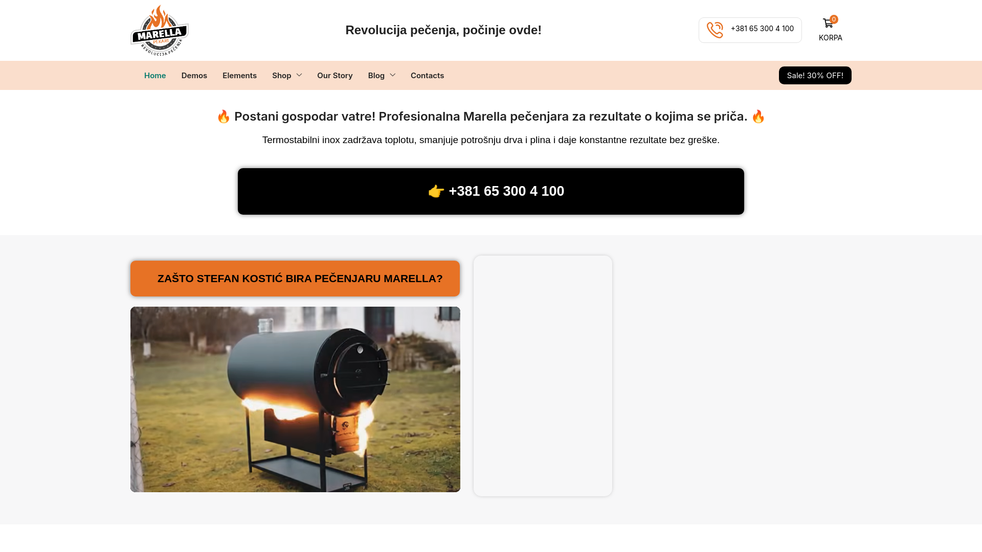 website screenshot of https://pekaremarella.com/