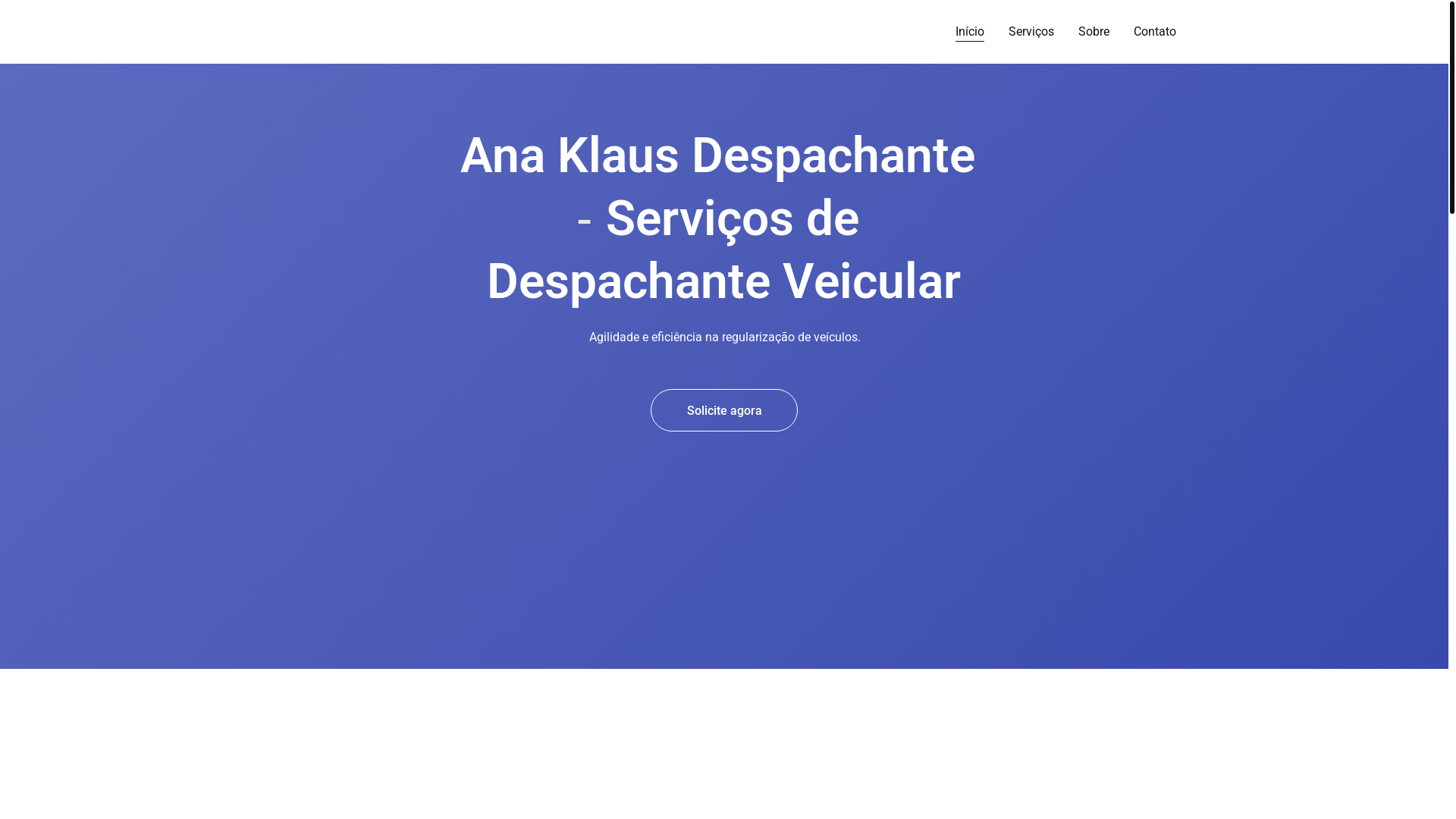 website screenshot of https://anaklausdespachante.shop/
