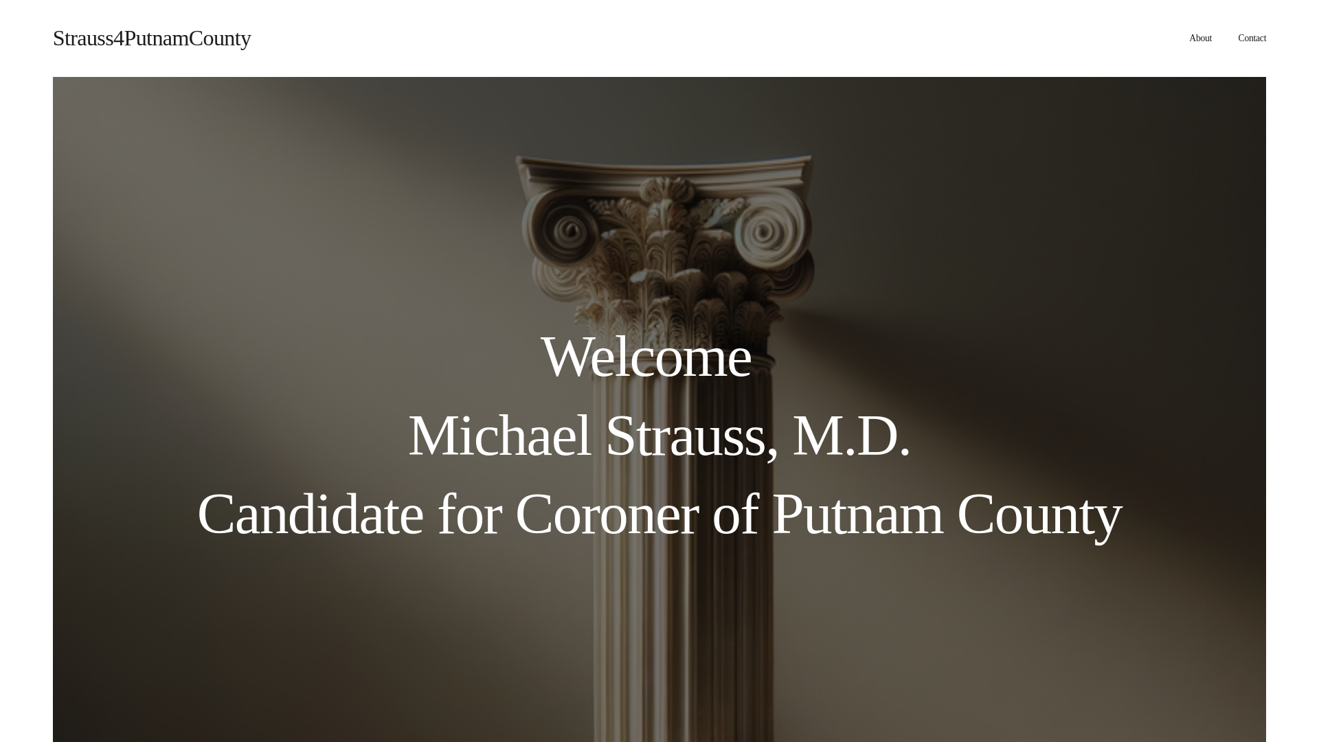 website screenshot of https://strauss4putnamcounty.com