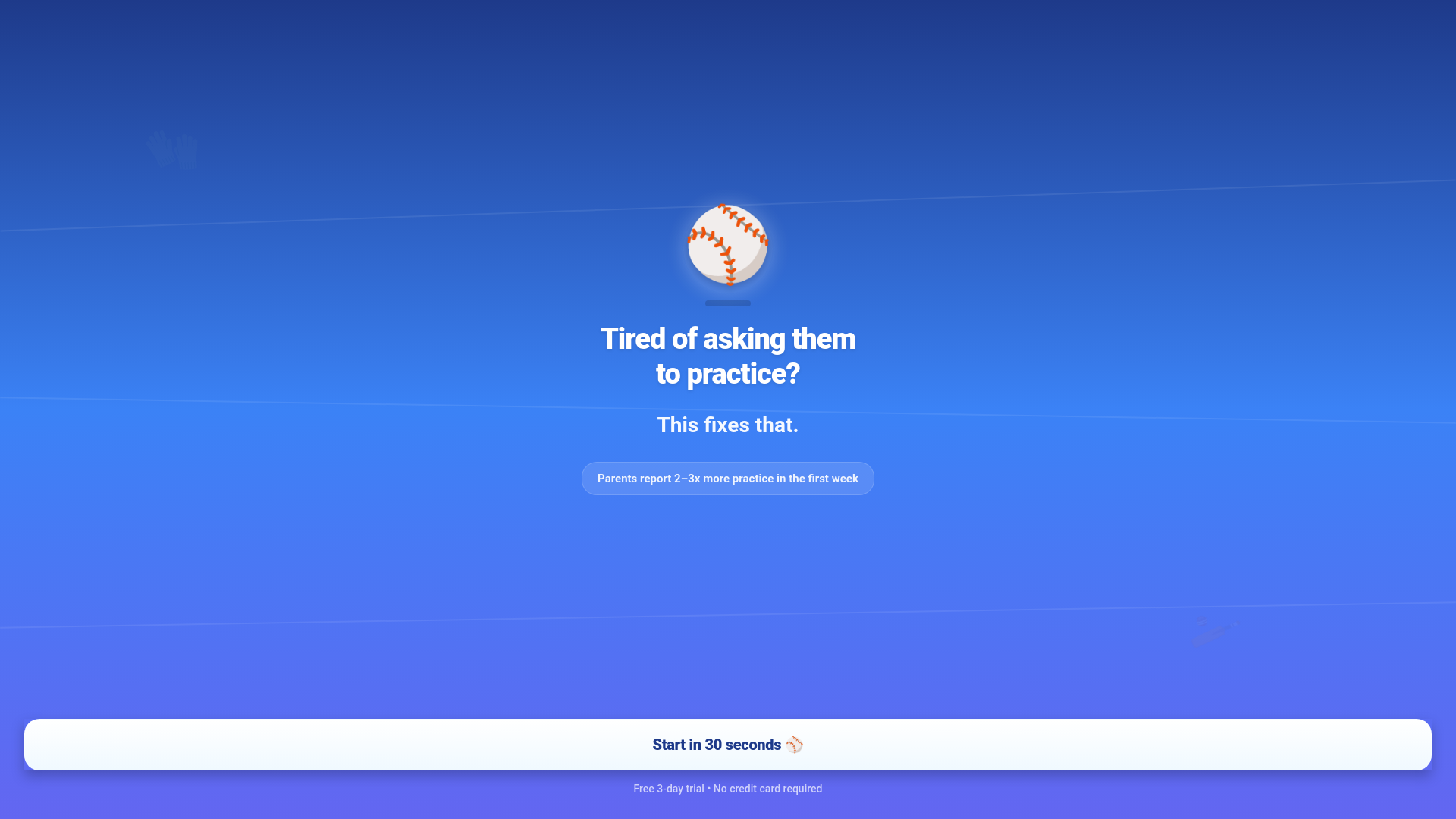 website screenshot of https://baseballpracticepal.com/