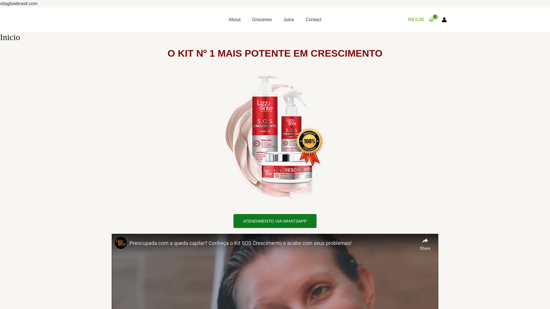 website screenshot of https://vitaglowbrasil.com/