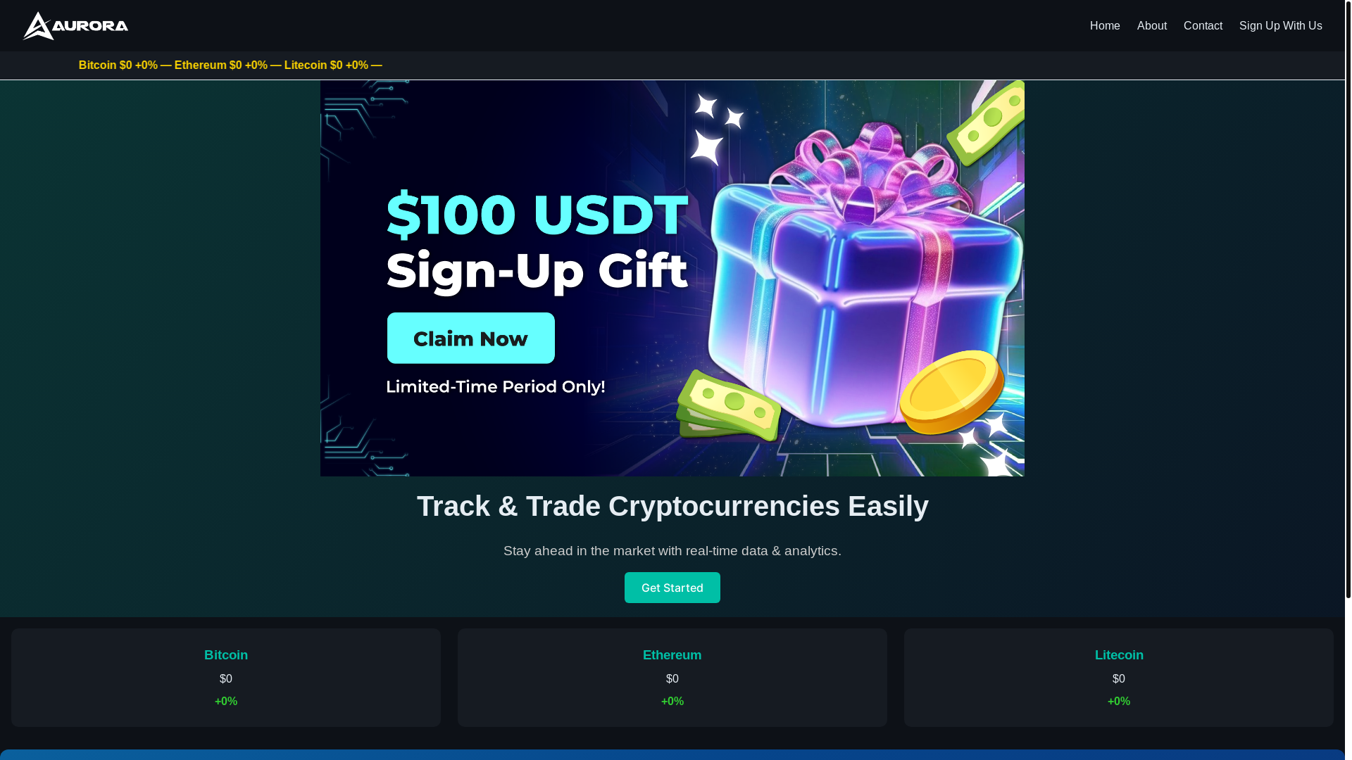 website screenshot of https://auroramarket.pages.dev/