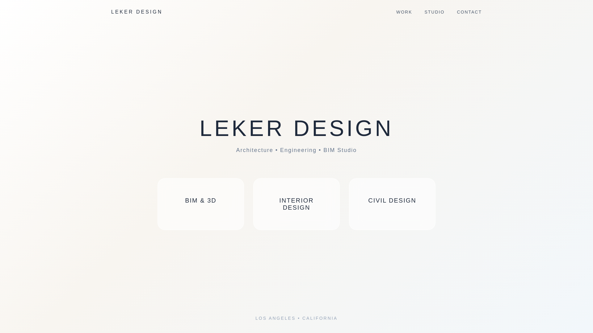 website screenshot of https://lekerdesign-site3.pages.dev/