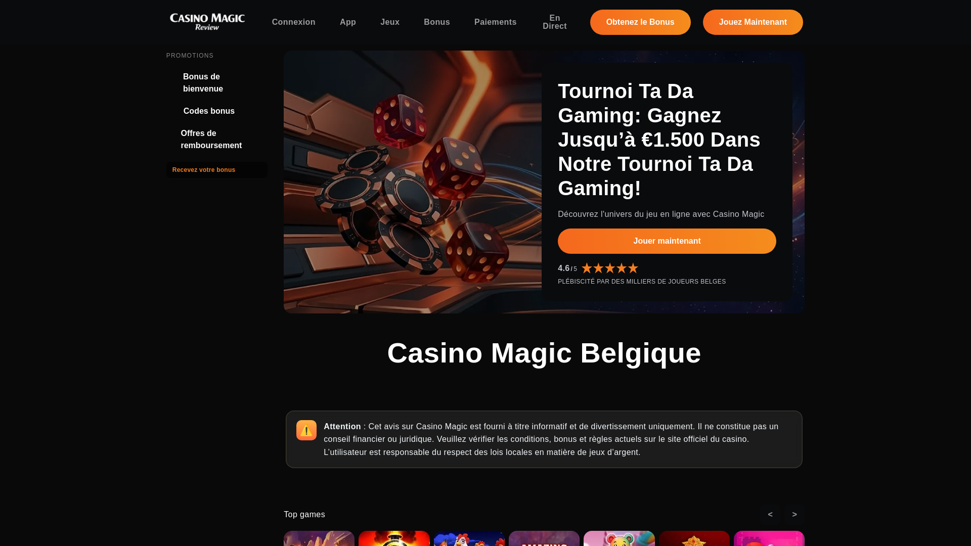 website screenshot of https://magiccasinobelgique-com.pages.dev/