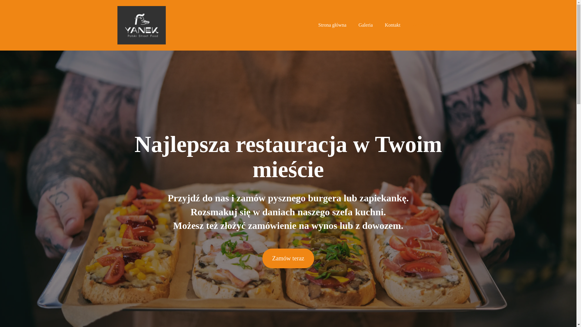 website screenshot of https://yanekpolskistreetfood.pl/