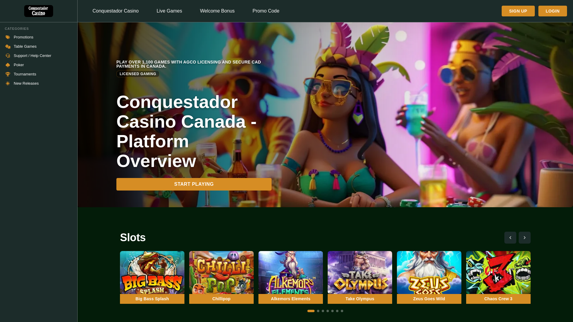 website screenshot of https://conquestadorcasinoca-com.pages.dev/