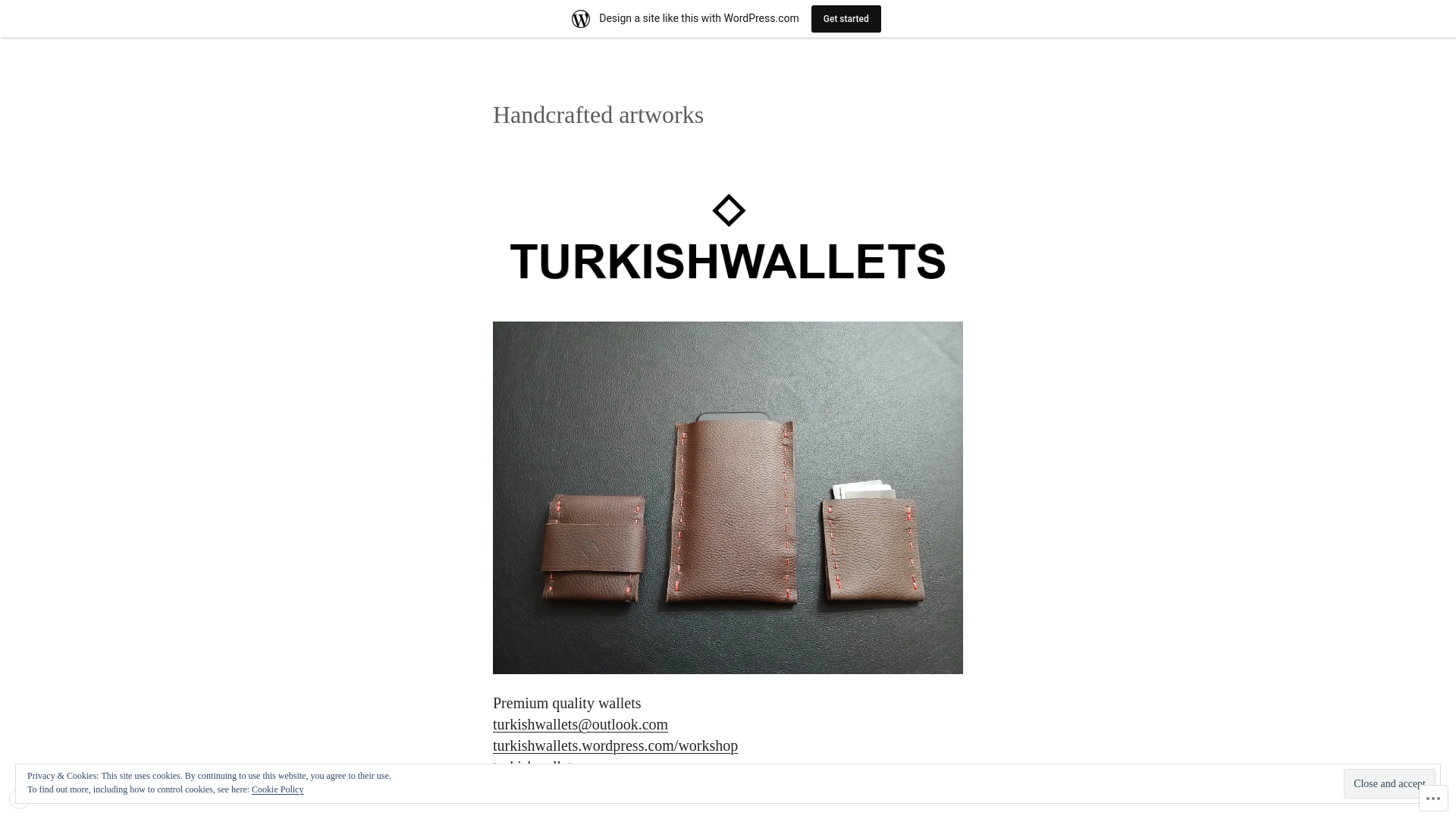 website screenshot of https://turkishwallets.com