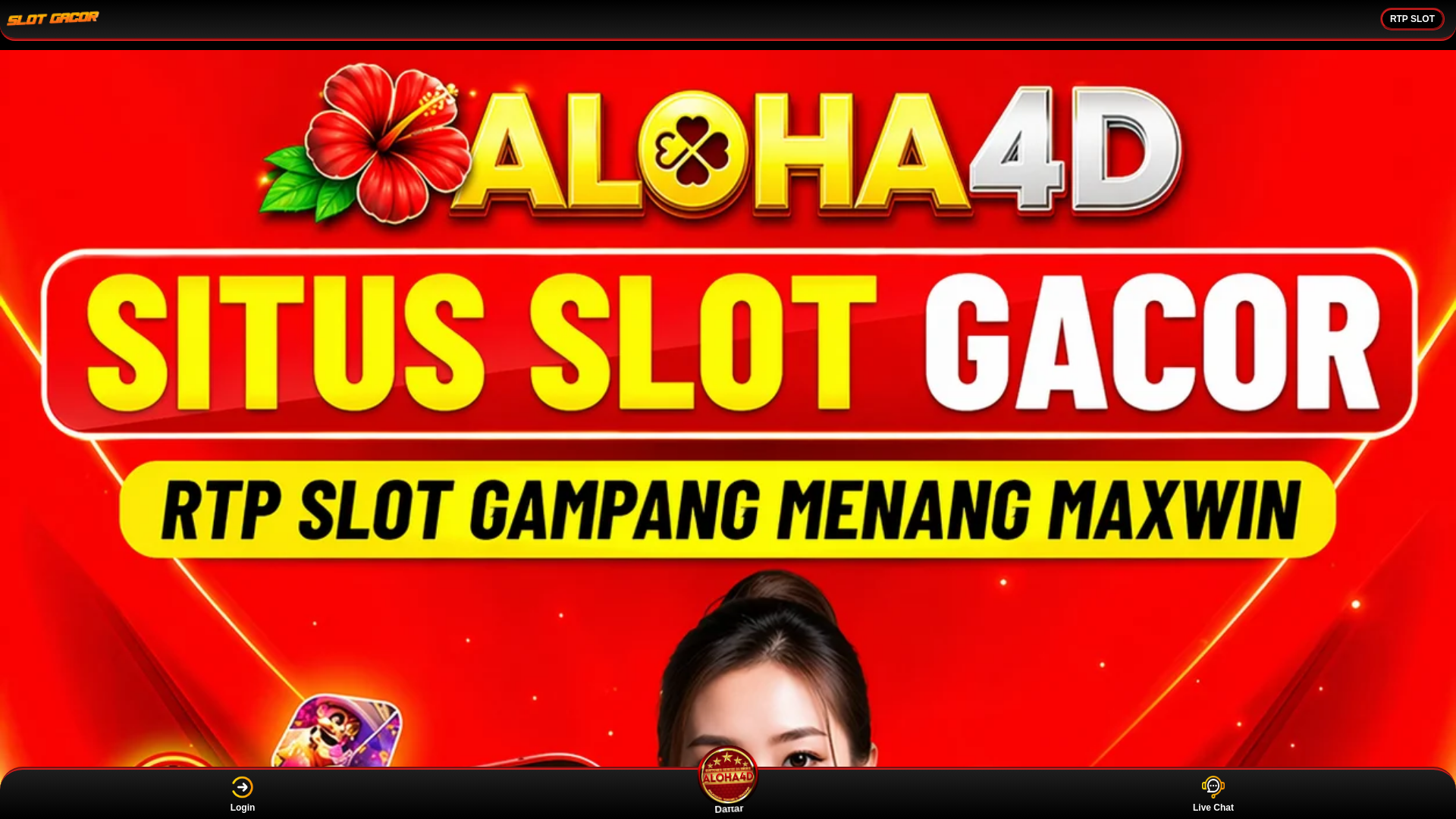 website screenshot of https://aloha4d-link-slot777-resmi-anti-scam.pages.dev/