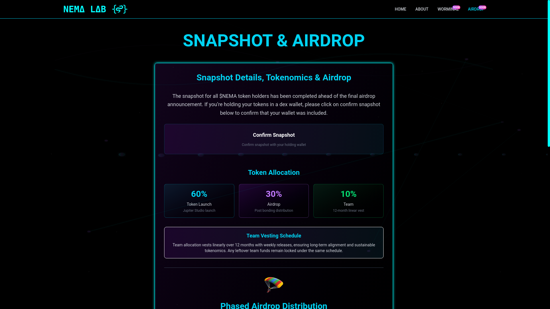 website screenshot of https://nema-snapshot.pages.dev/
