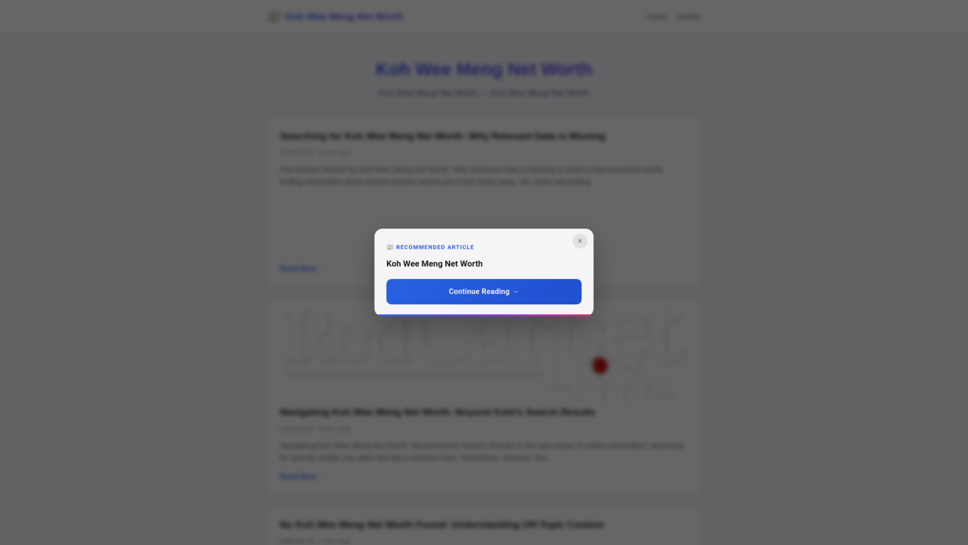 website screenshot of https://koh-wee-meng-net-worth.pages.dev/