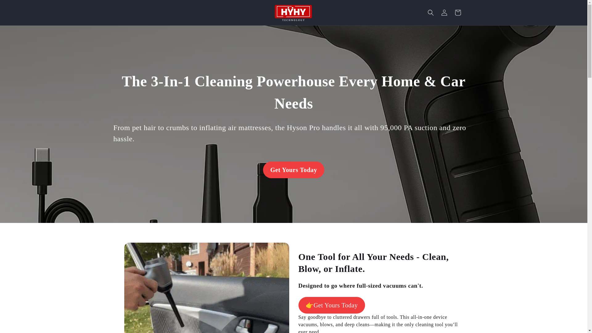 website screenshot of https://hyhytechnology.com/