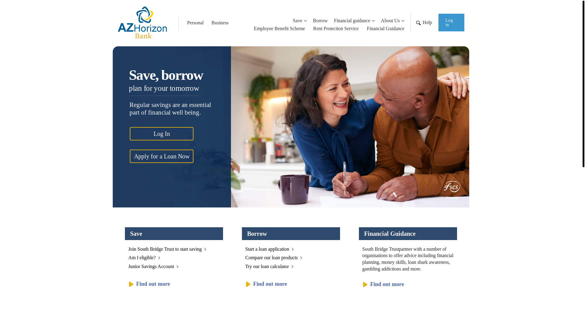 website screenshot of https://azhorizonbank.online/
