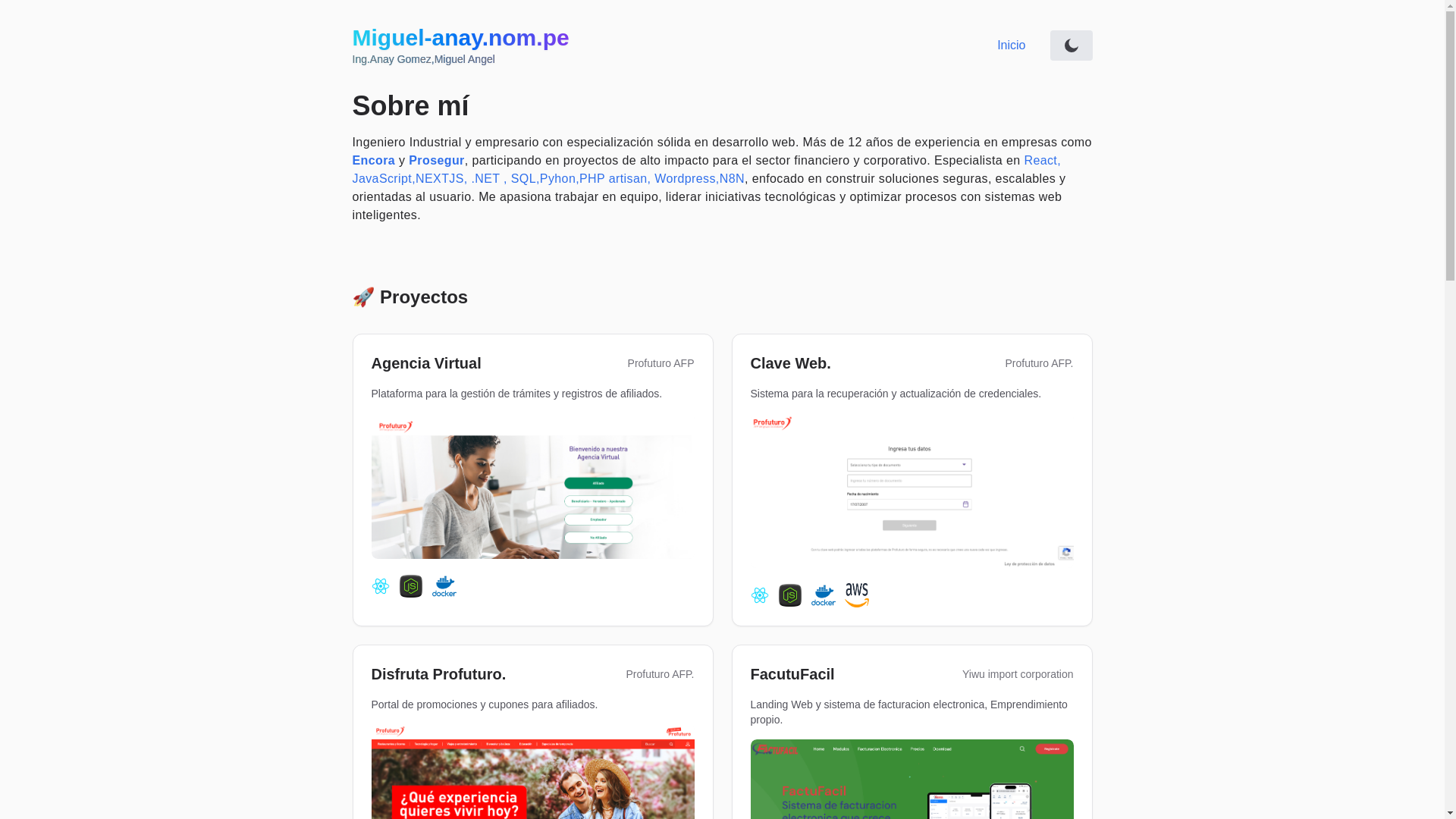 website screenshot of https://miguel-anay.nom.pe/